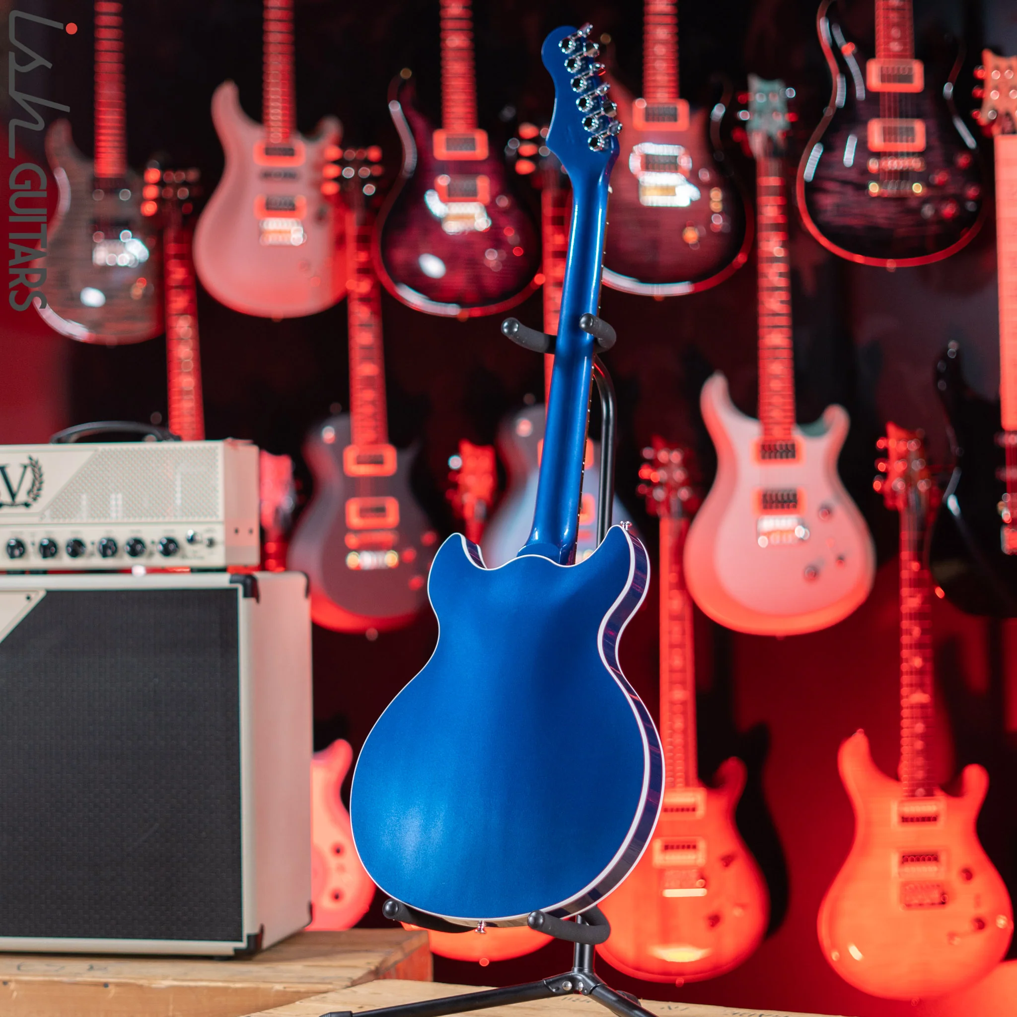 Harmony Standard Comet Electric Guitar Midnight Blue - Image 6