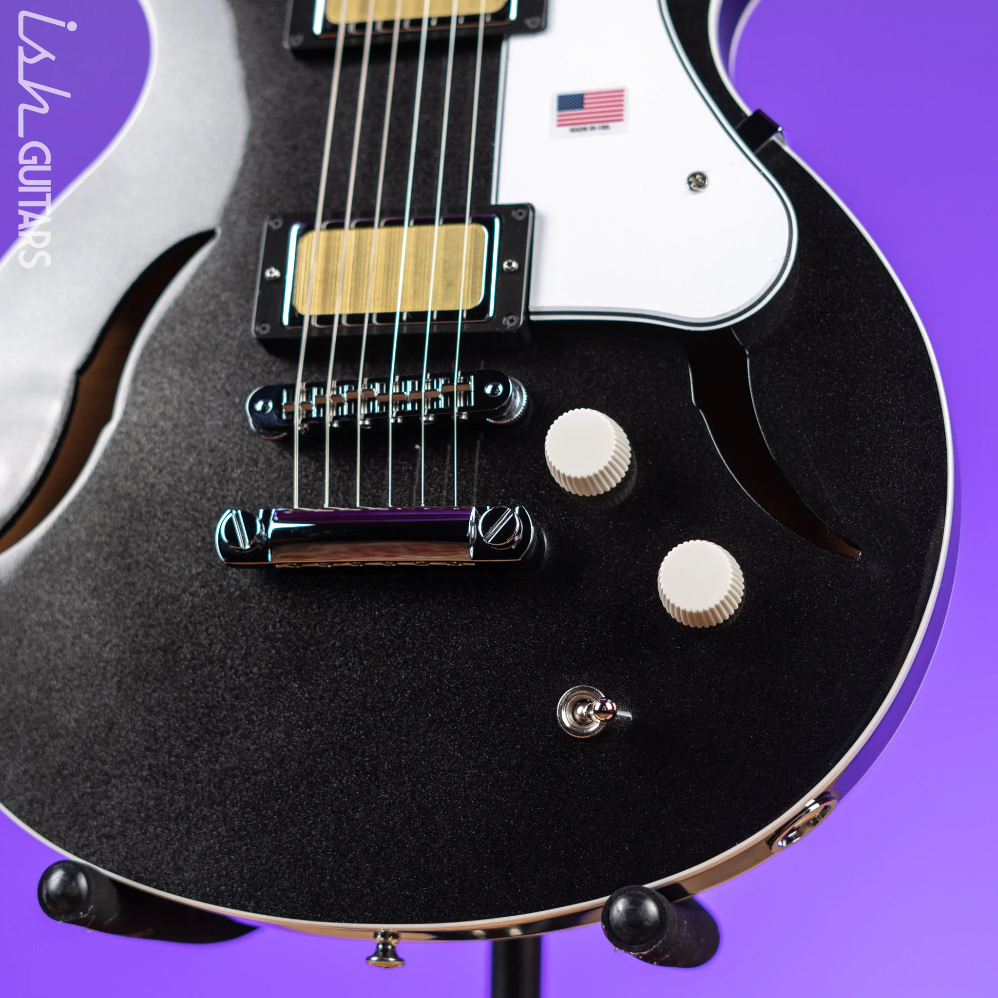 Harmony Standard Comet Electric Guitar Space Black - Image 4