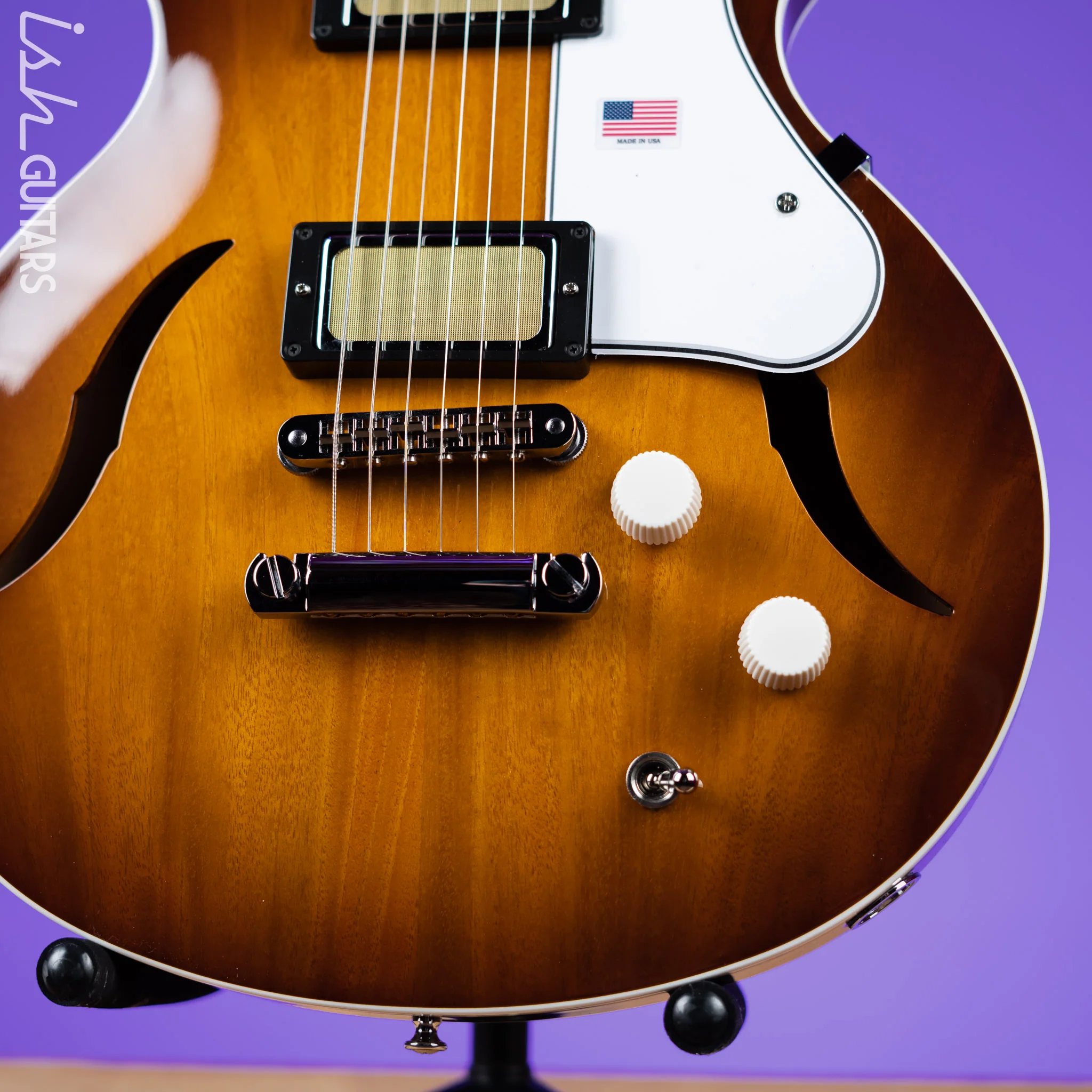 Harmony Standard Comet Electric Guitar Sunburst - Image 4