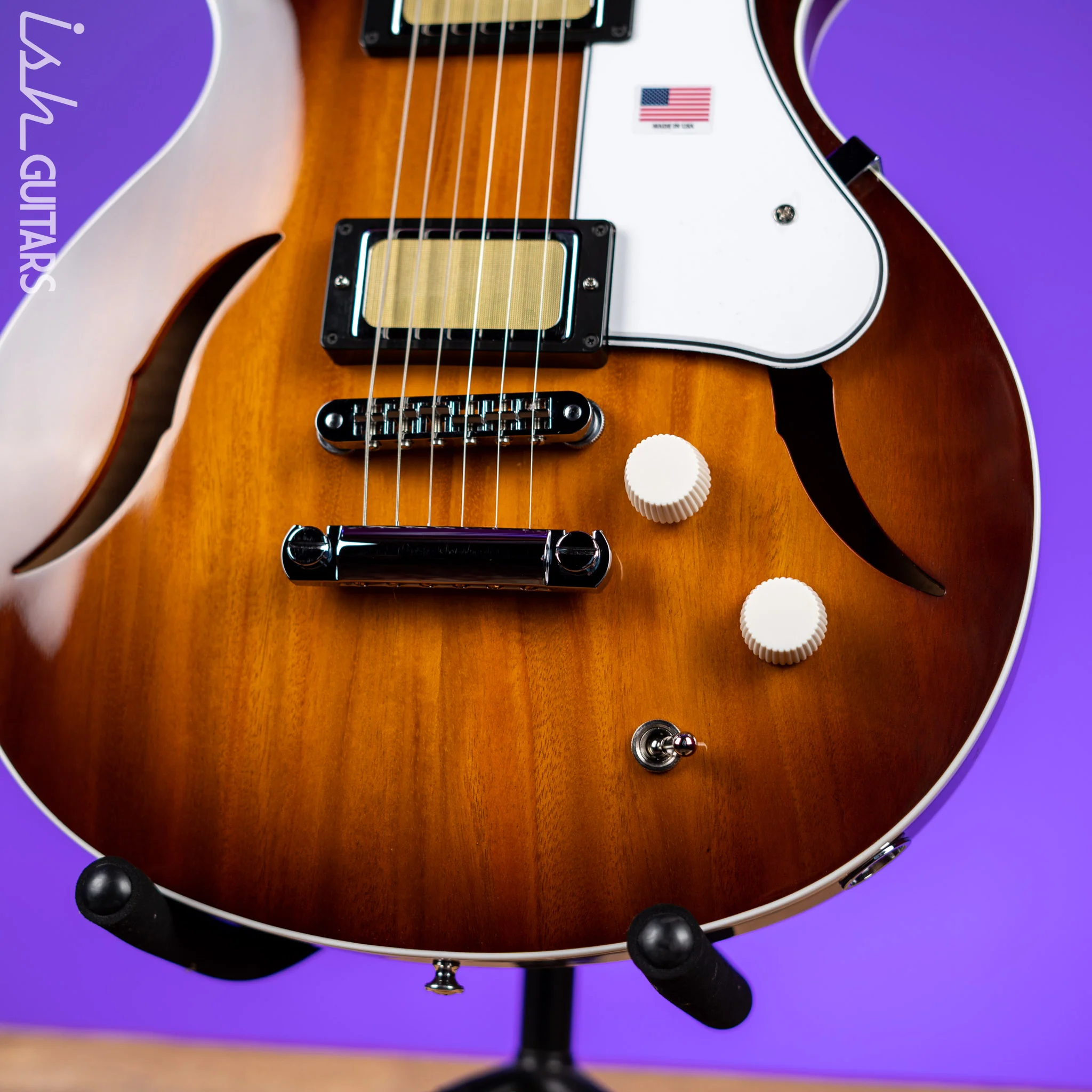 Harmony Standard Comet Electric Guitar Sunburst - Image 4