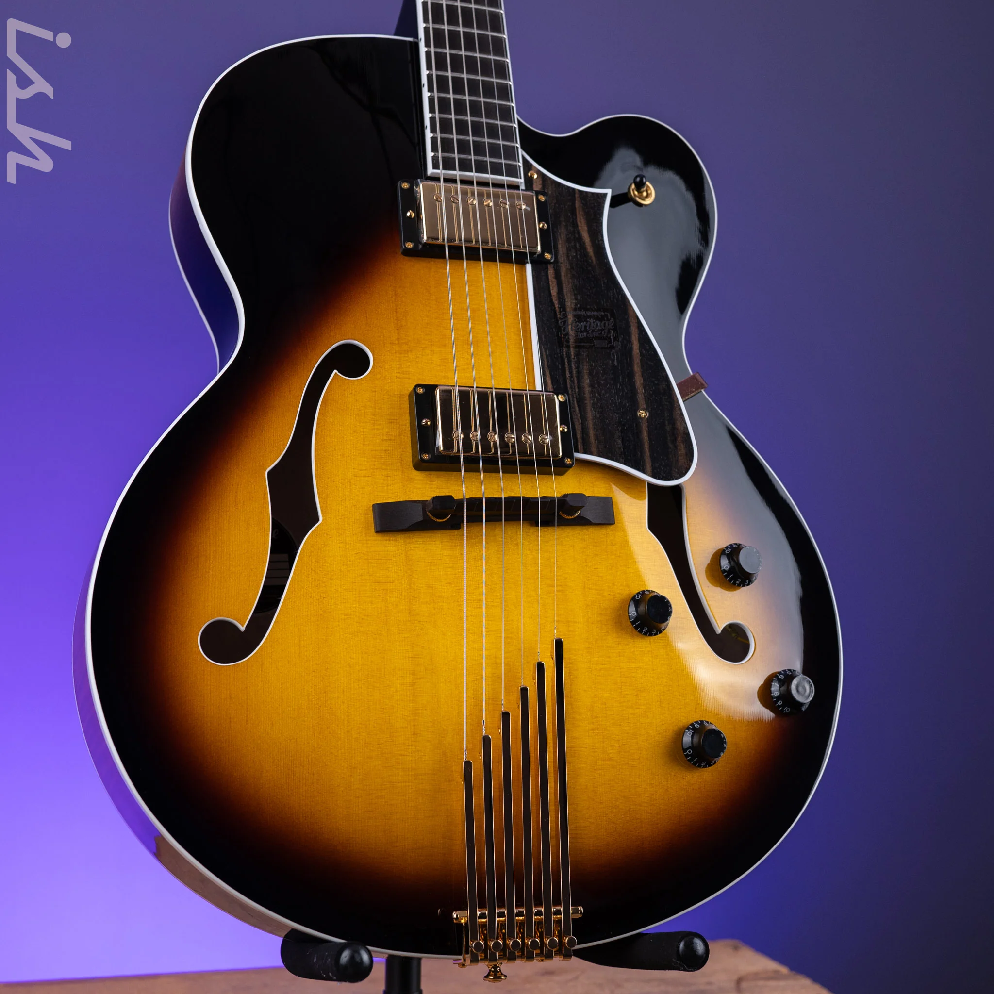 Heritage Standard Eagle Classic Hollow Body Original Sunburst Demo