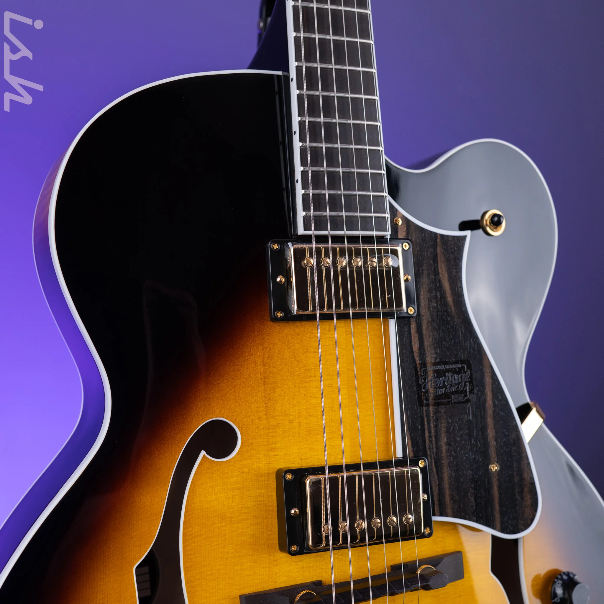 Heritage Standard Eagle Classic Hollow Body Original Sunburst Demo - Image 3