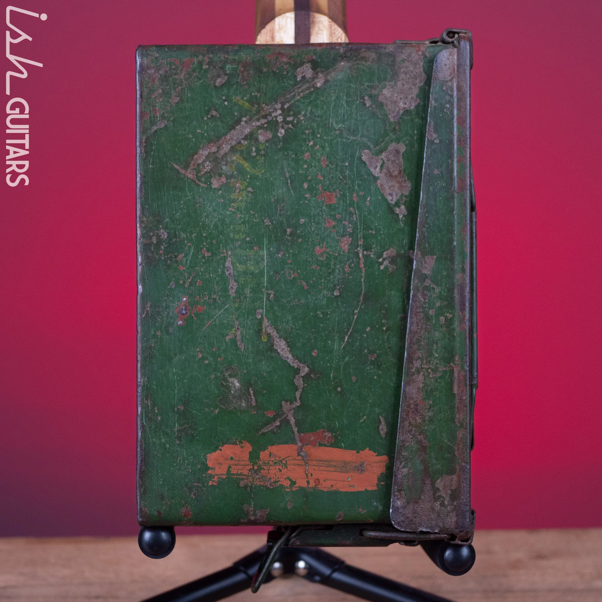 Howlin’ Rooster Ammo Box Short Scale Guitar Army Green - Image 8