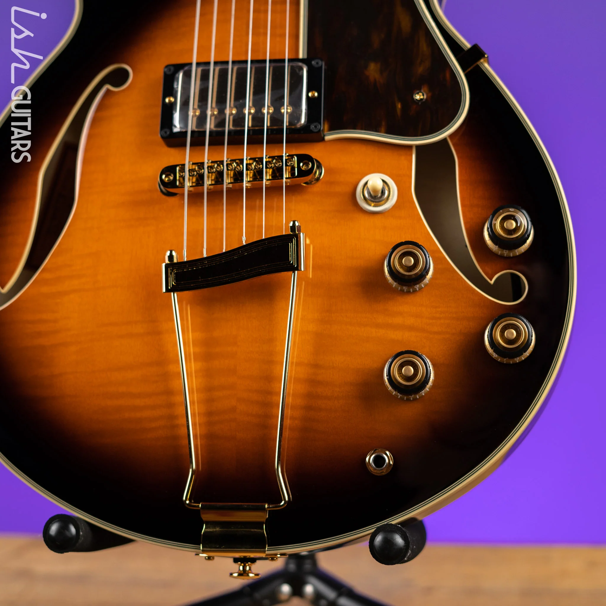 Ibanez AF2000 ArtStar Prestige Hollowbody Brown Sunburst - Image 4