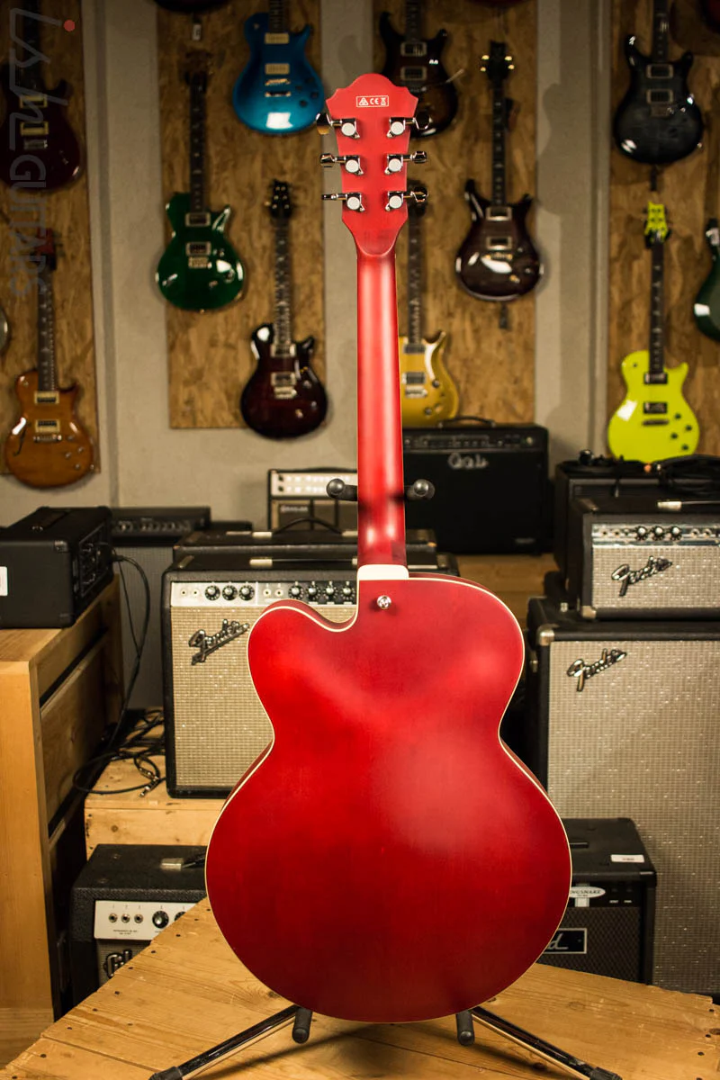 Ibanez Artcore AF55 Hollow Body Electric Guitar Red Flat - Image 8