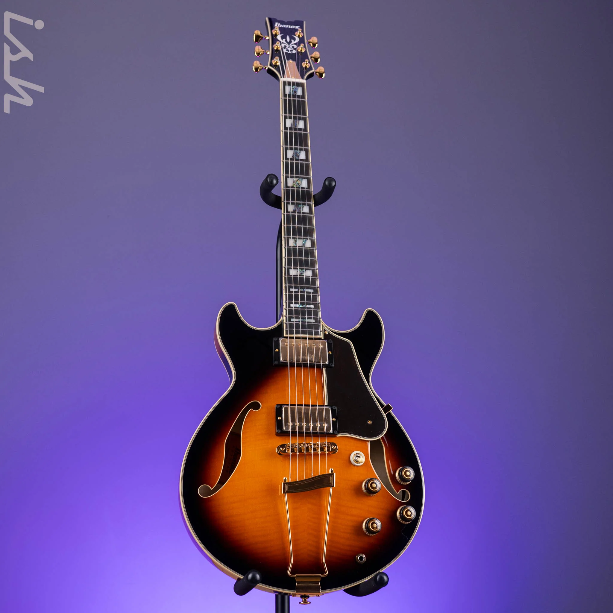 Ibanez AM2000H Hollowbody Electric Guitar Brown Sunburst - Image 2