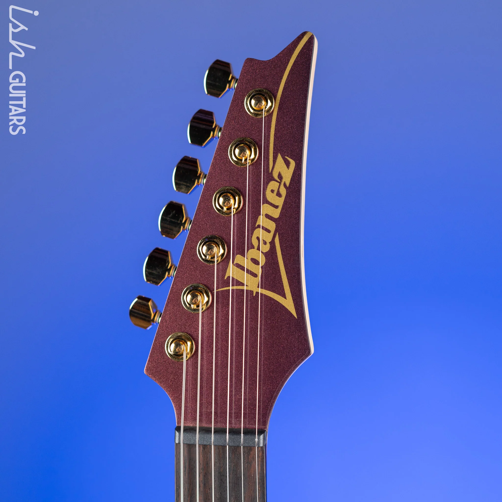 Ibanez Axe Lab Design SML721 Multi-Scale Electric Guitar Rose Gold Chameleon Demo - Image 7