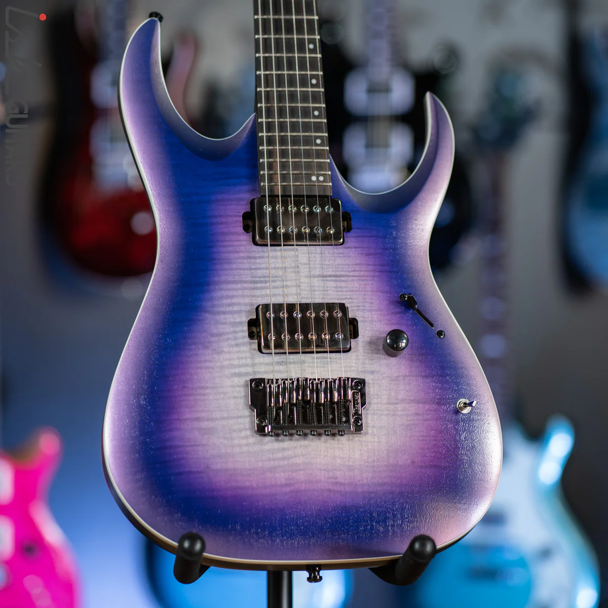 Ibanez Axion Label RGA61AL Indigo Aurora Burst Flat