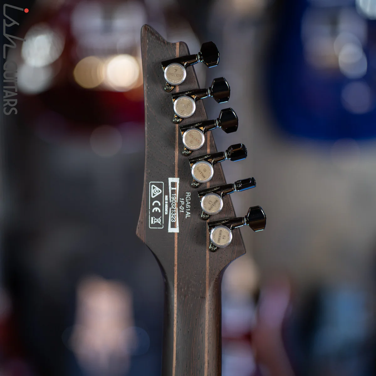 Ibanez Axion Label RGA61AL Indigo Aurora Burst Flat - Image 11