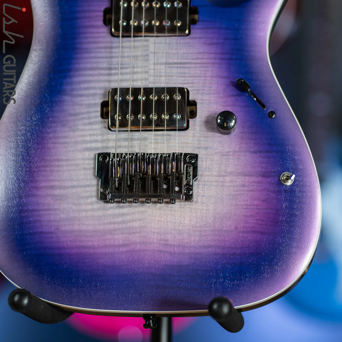Ibanez Axion Label RGA61AL Indigo Aurora Burst Flat - Image 4