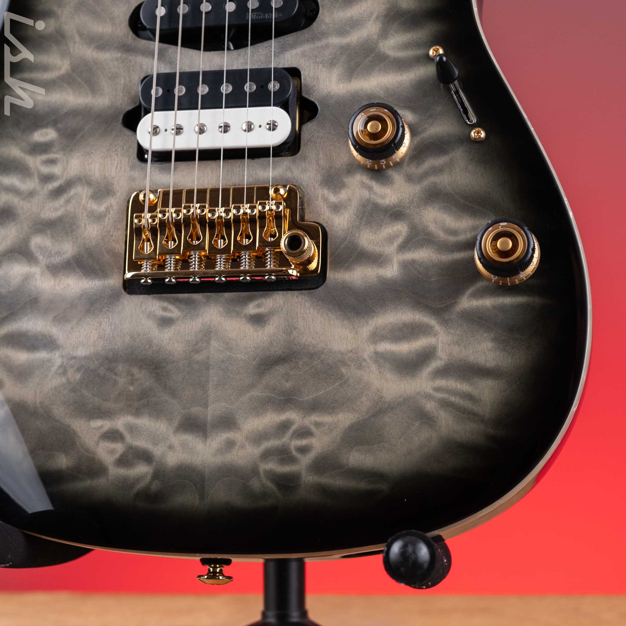 Ibanez AZ47P1QM Premium Electric Guitar Black Ice Burst Demo - Image 4