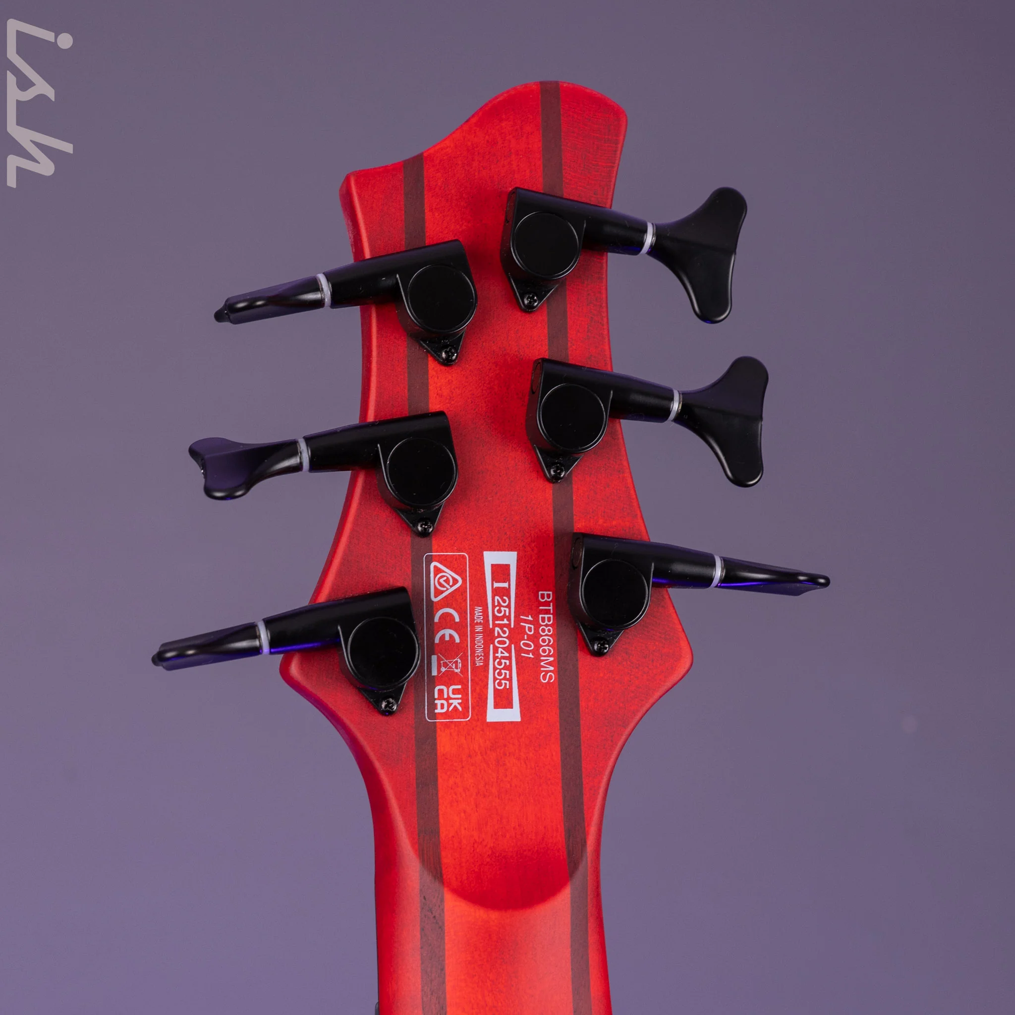 Ibanez BTB866MS 6-String Bass Workshop Brown Topaz Burst Flat - Image 12