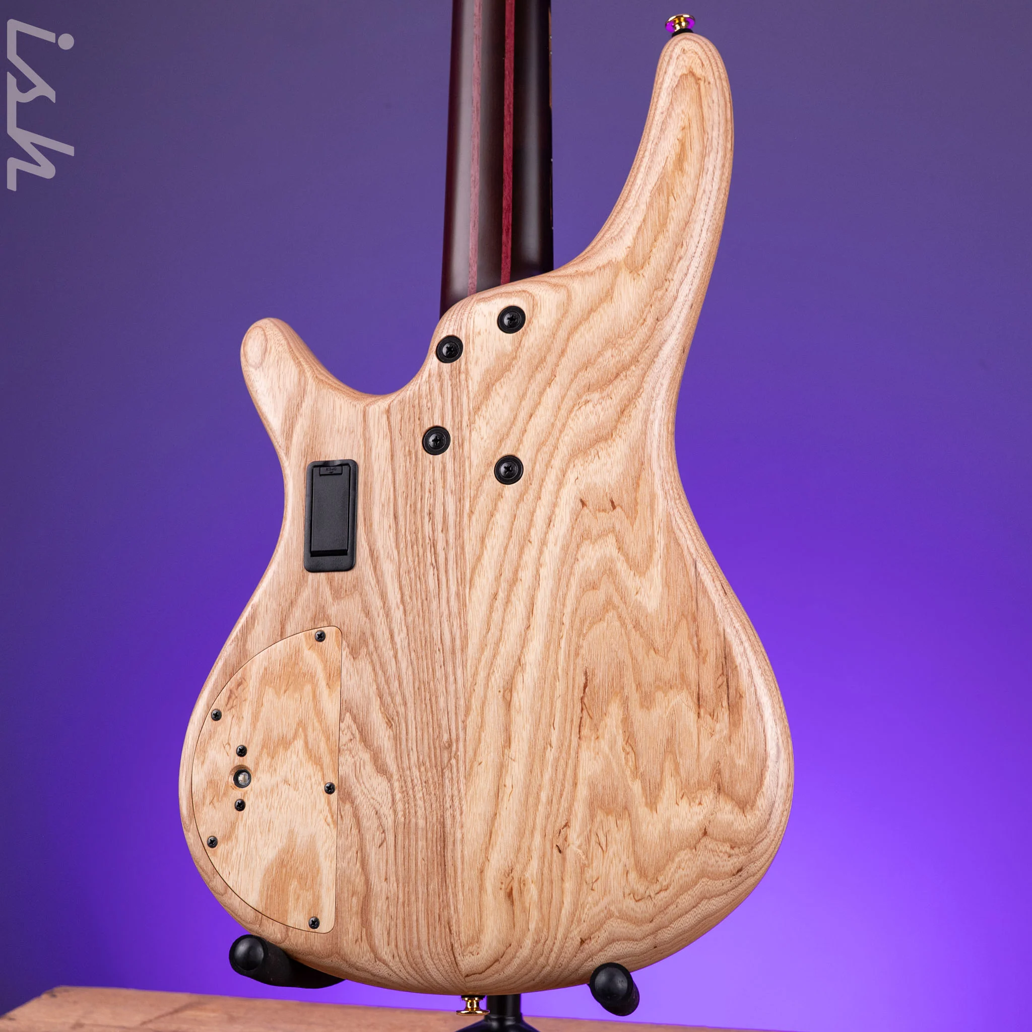 Ibanez Custom Shop Visions SR 5-String Bass Natural Bastogne Walnut - Image 10