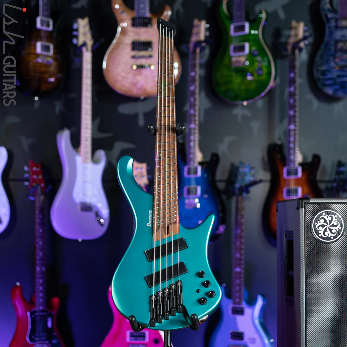 Ibanez EHB1005SMS 5-String Headless Bass Emerald Green Metallic Matte - Image 2