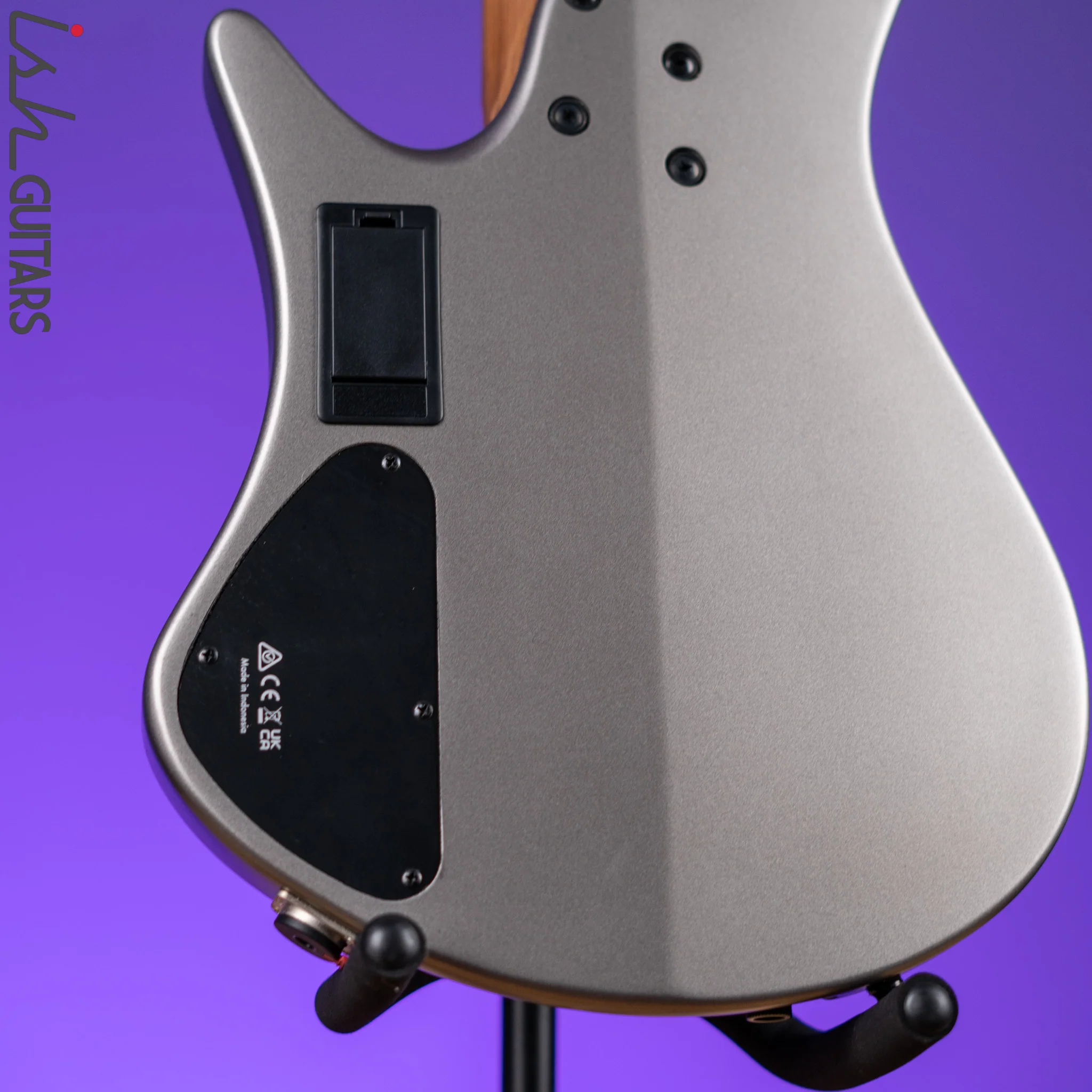 Ibanez EHB1006MS 6-String Headless Bass Metallic Grey Matte - Image 10