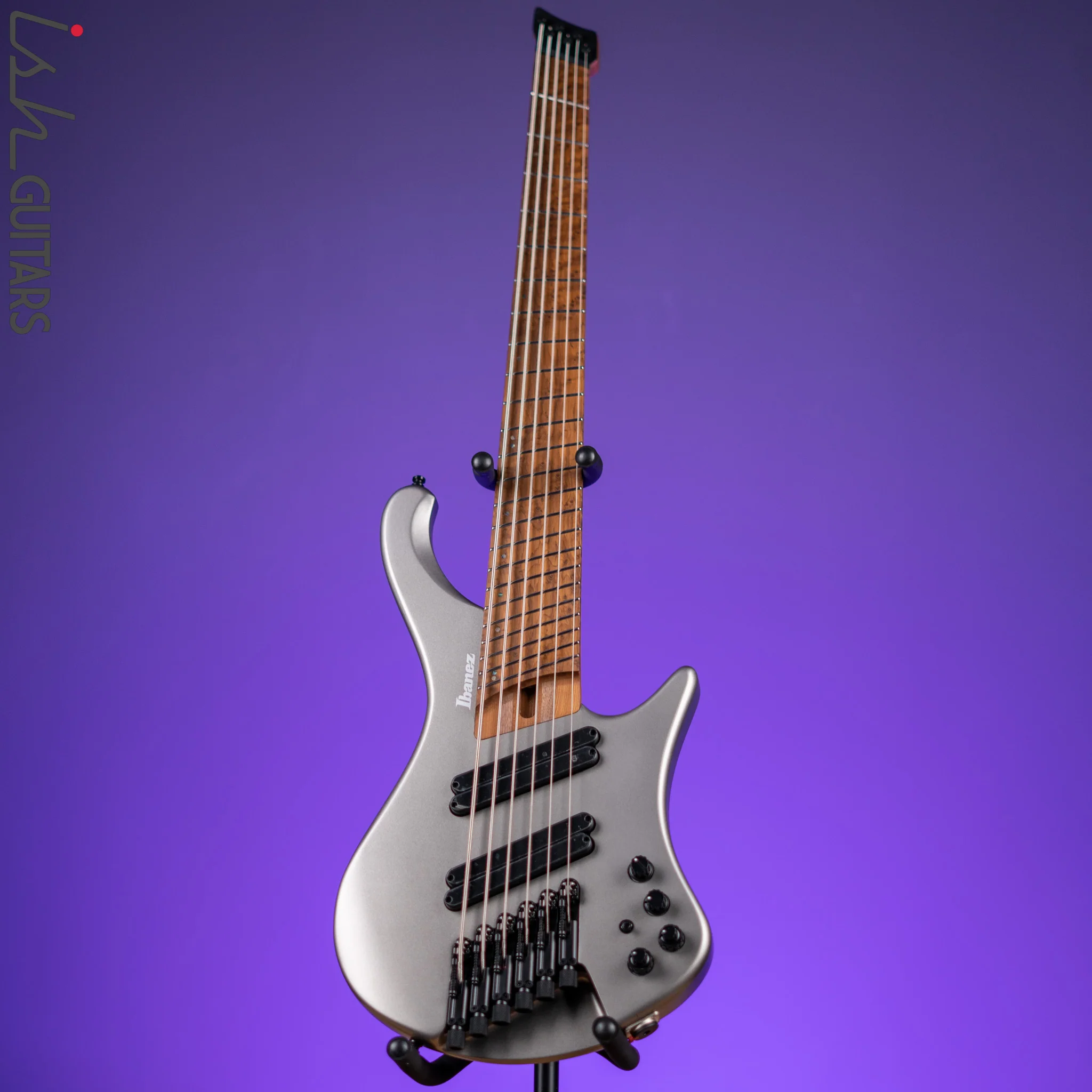 Ibanez EHB1006MS 6-String Headless Bass Metallic Grey Matte - Image 2