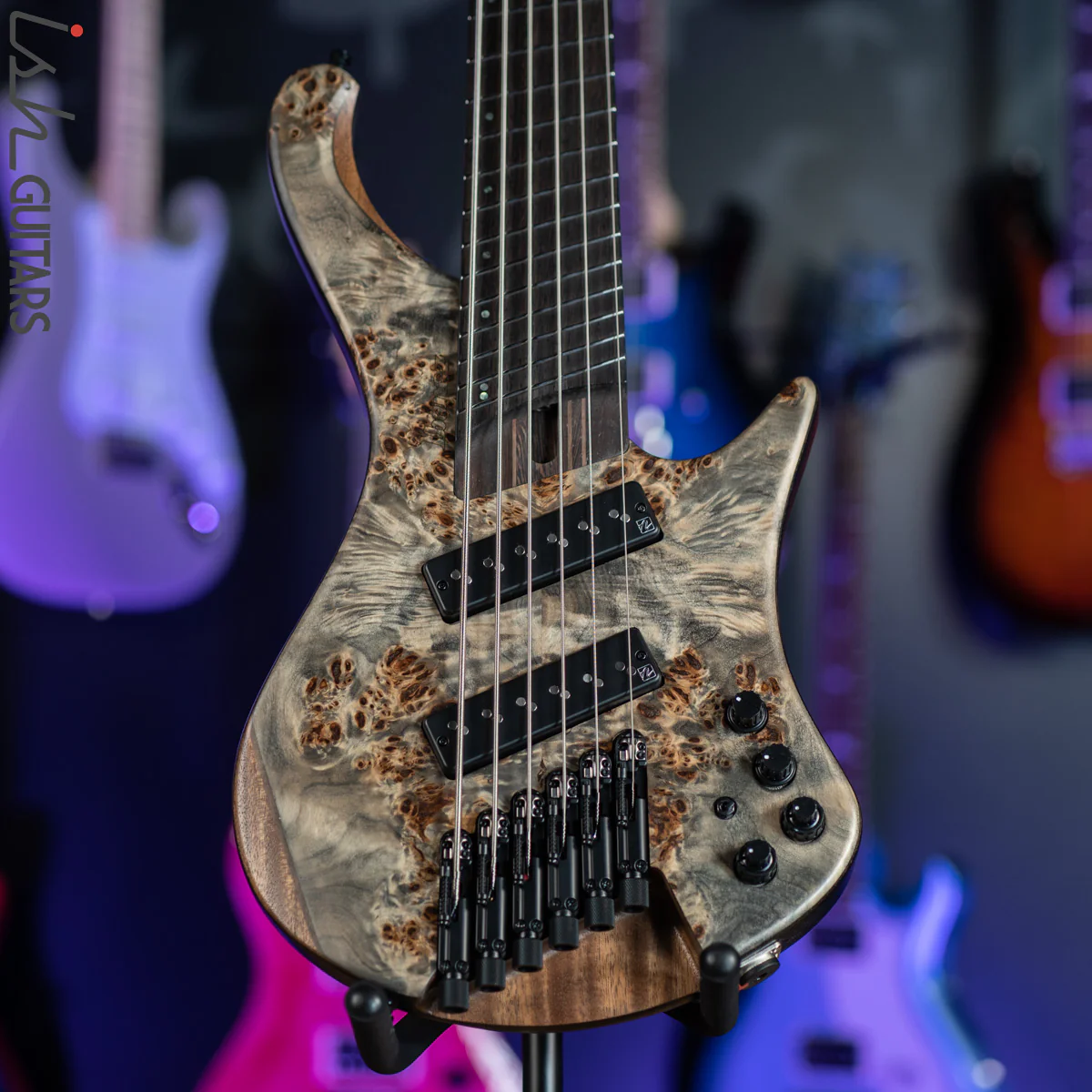 Ibanez EHB1506MS 6-String Headless Bass Black Ice Flat