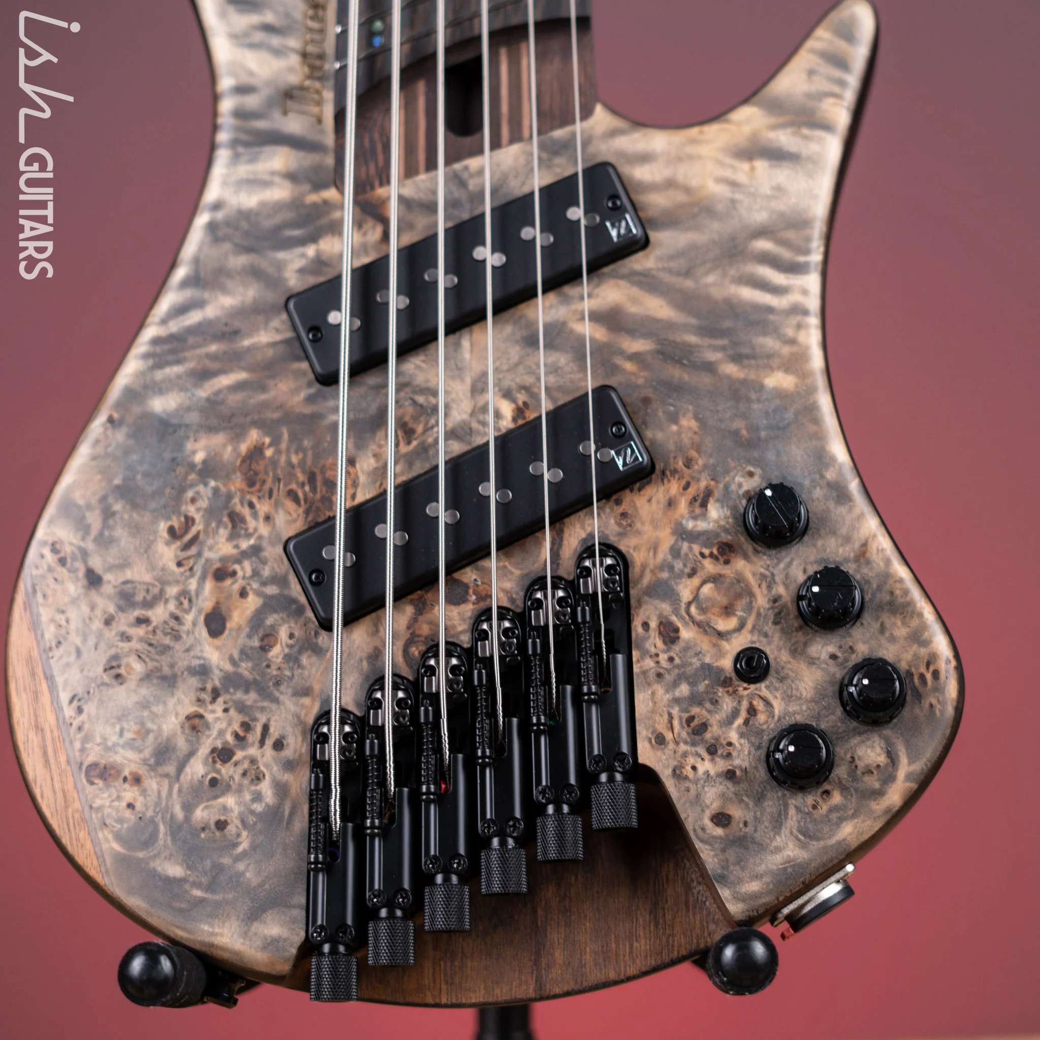 Ibanez EHB1506MS Multi-Scale 6-String Bass Black Ice Flat - Image 4
