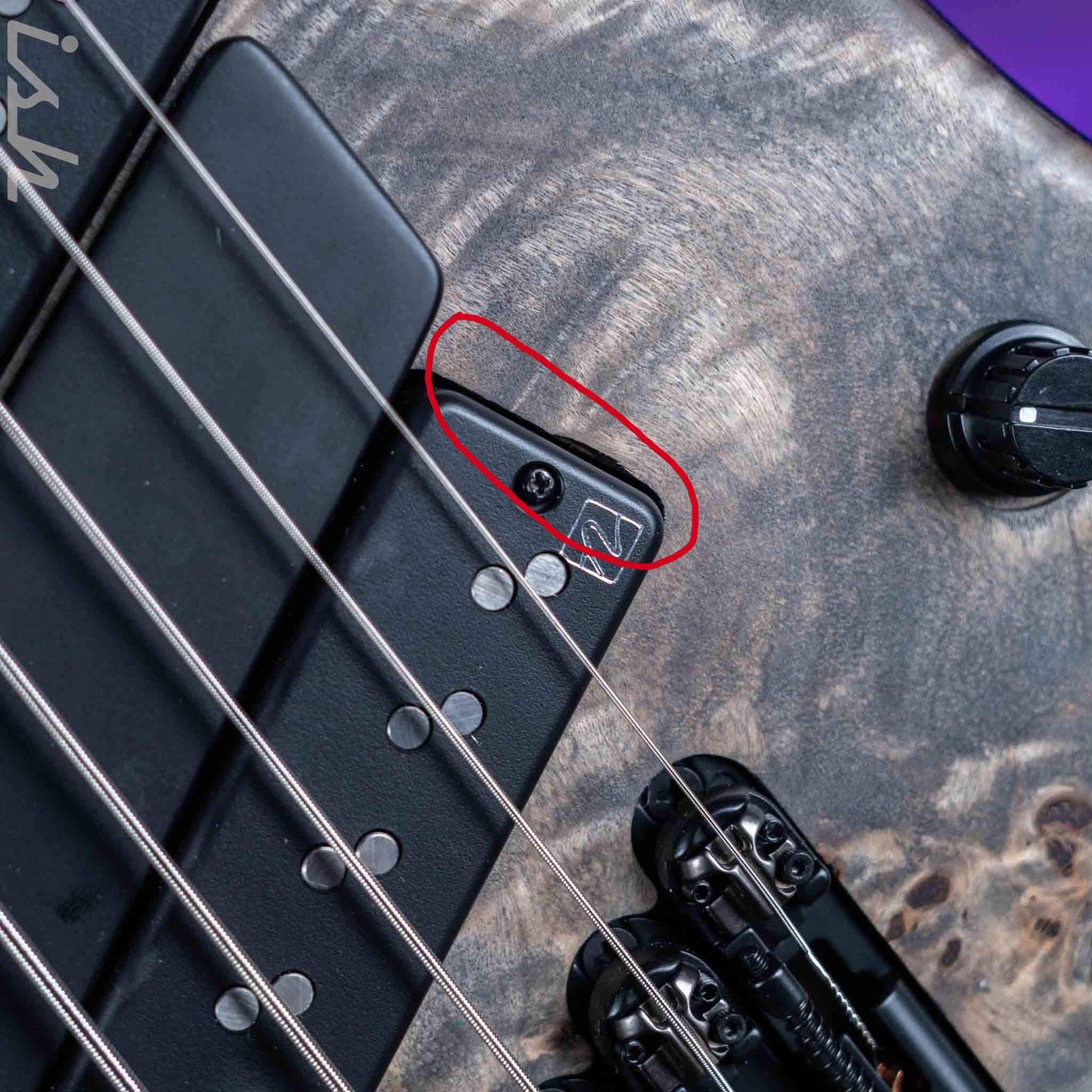 Ibanez EHB1506MS Multi-Scale 6-String Bass Black Ice Flat Demo - Image 5