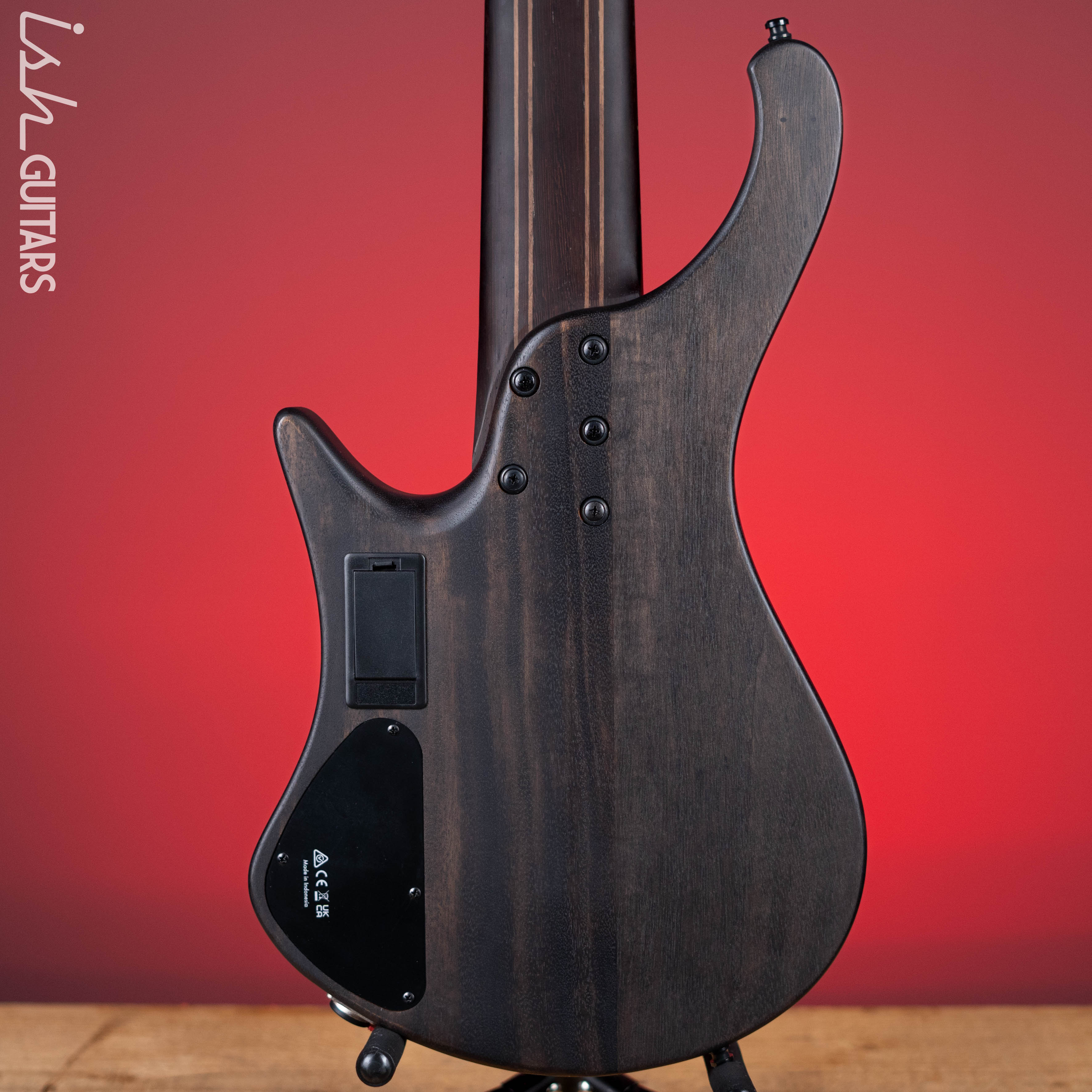 Ibanez EHB1506MS Multi-Scale 6-String Bass Black Ice Flat Demo - Image 8