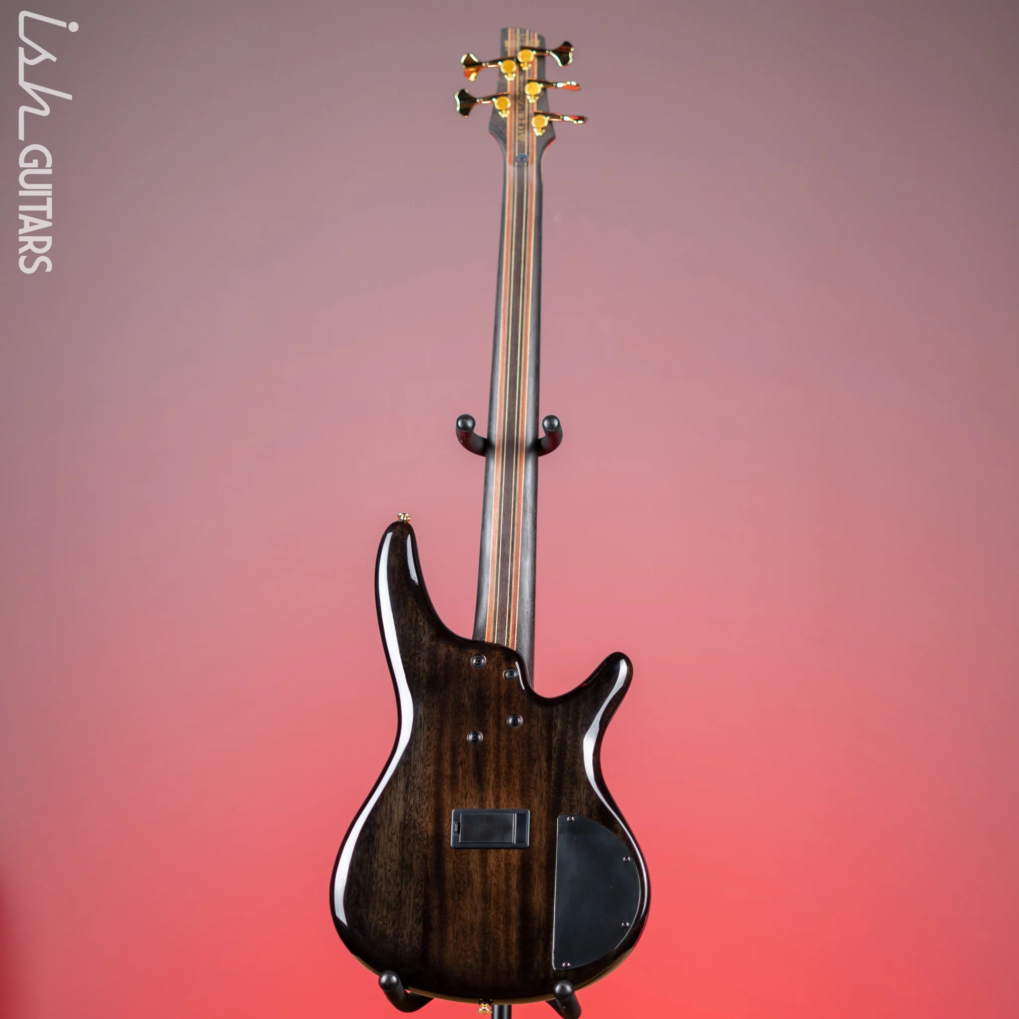 Ibanez Premium SR2605L Left Handed 5-String Bass Cerulean Blue Burst - Image 7