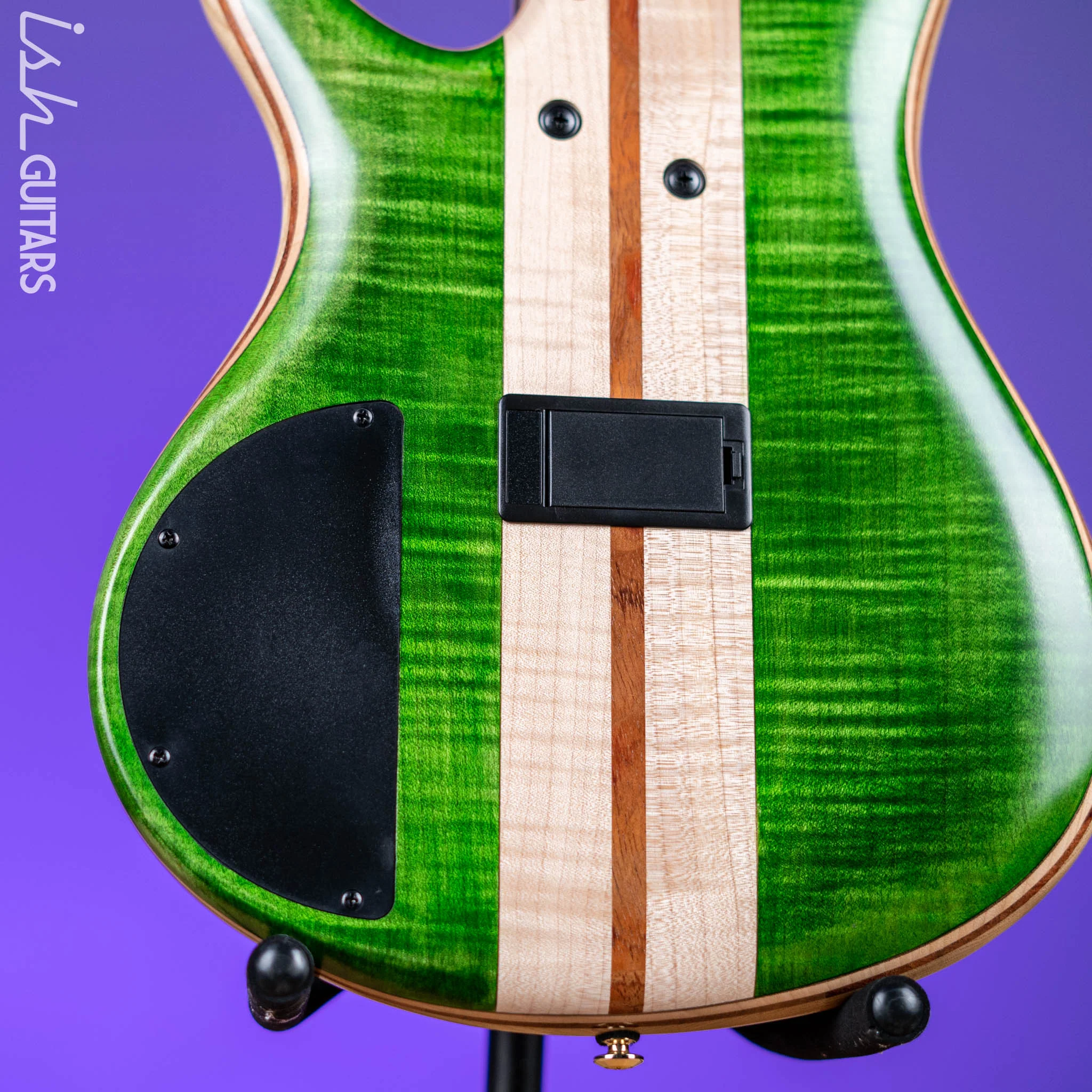 Ibanez Premium SR4FMDX 4-String Bass Emerald Green Low Gloss - Image 9