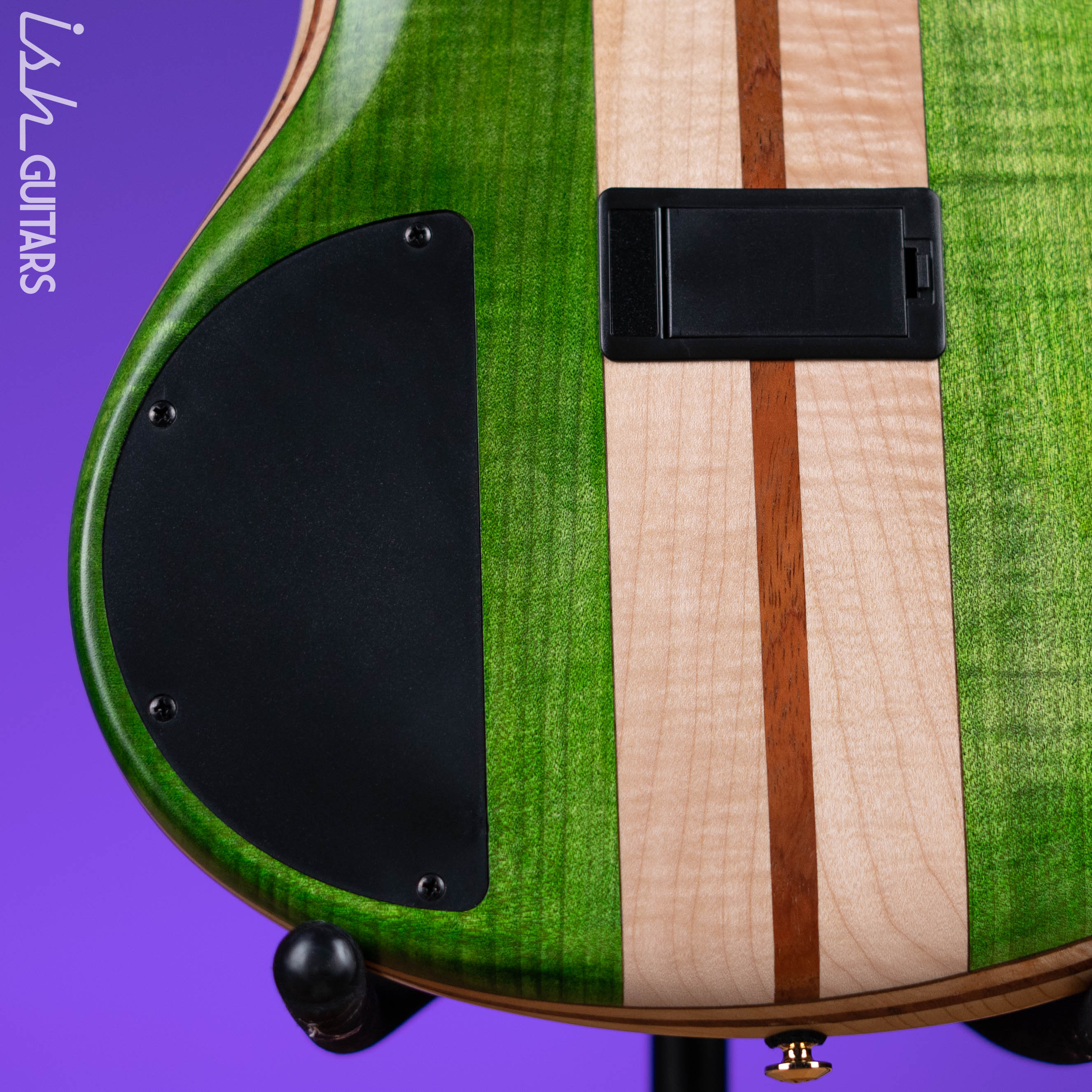 Ibanez Premium SR4FMDX 4-String Bass Emerald Green Low Gloss - Image 10