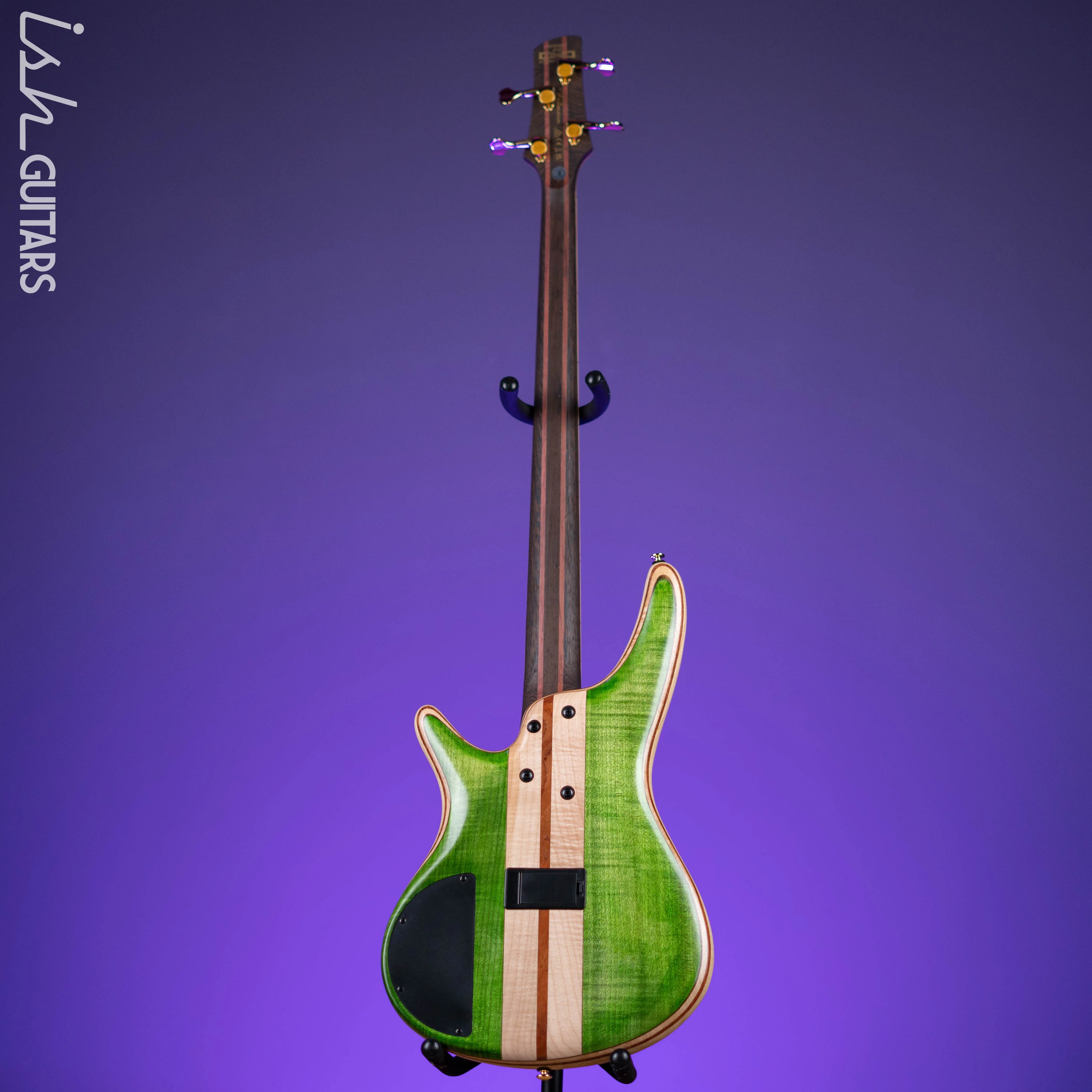 Ibanez Premium SR4FMDX 4-String Bass Emerald Green Low Gloss - Image 7