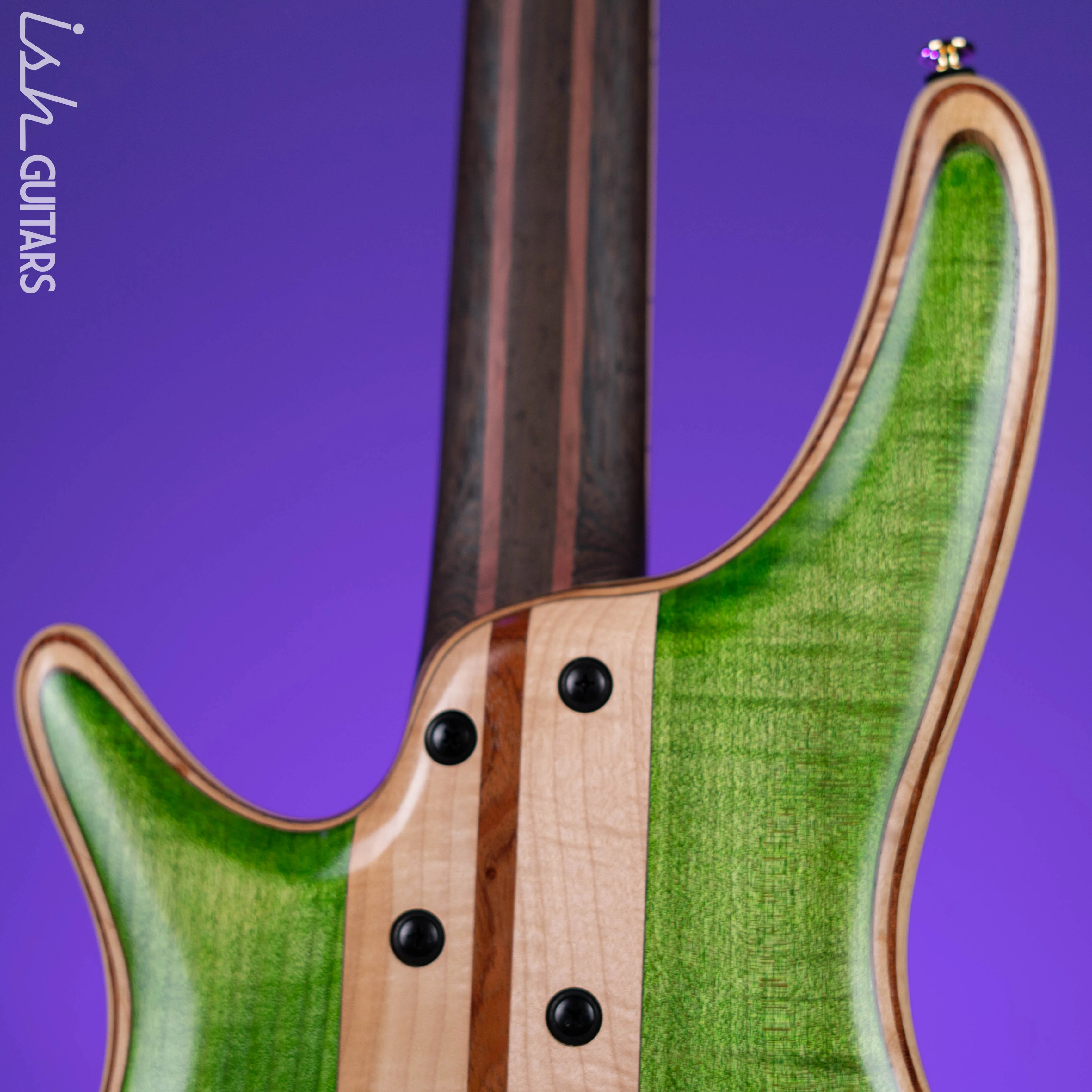 Ibanez Premium SR4FMDX 4-String Bass Emerald Green Low Gloss - Image 9