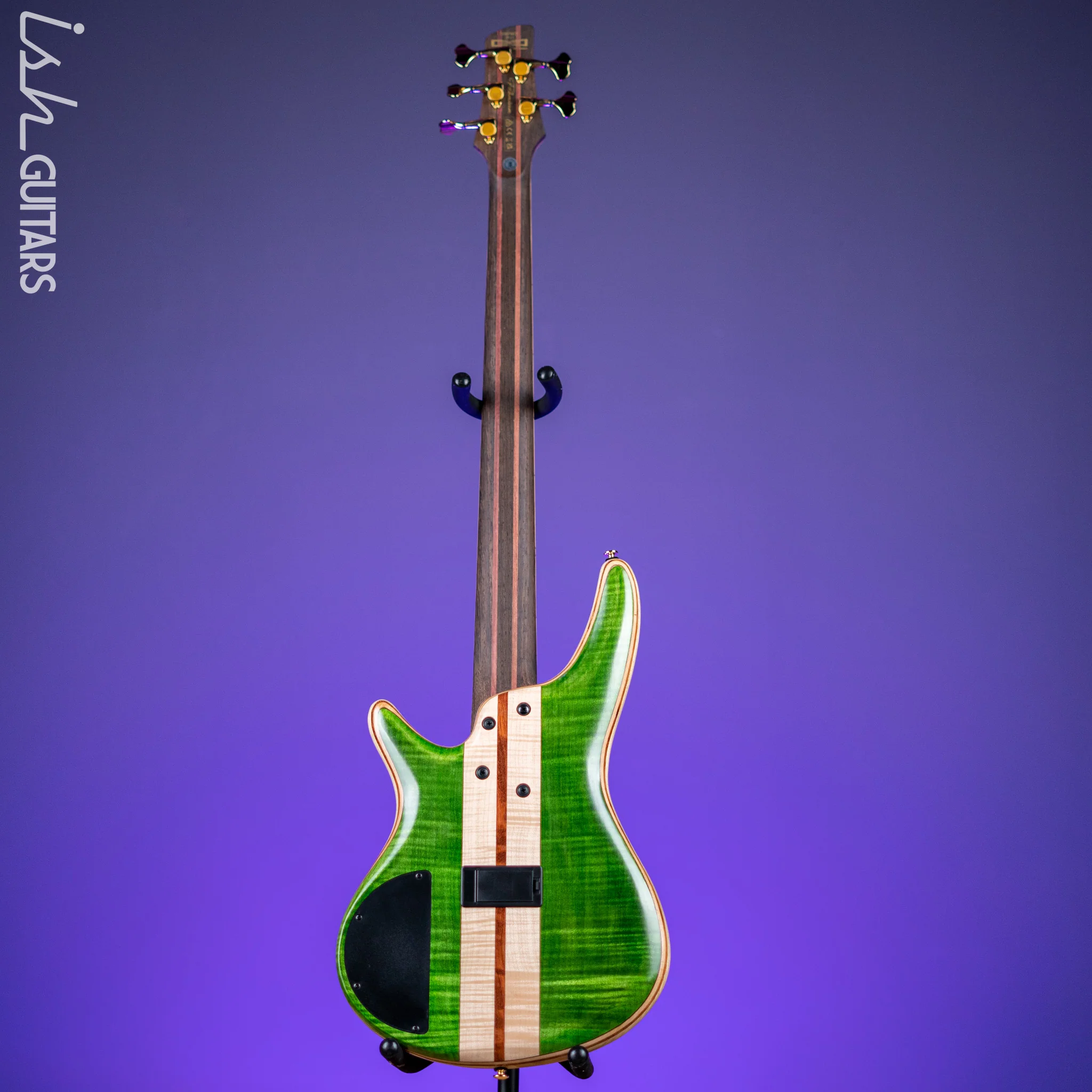 Ibanez Premium SR5FMDX 5-String Bass Emerald Green Low Gloss - Image 7