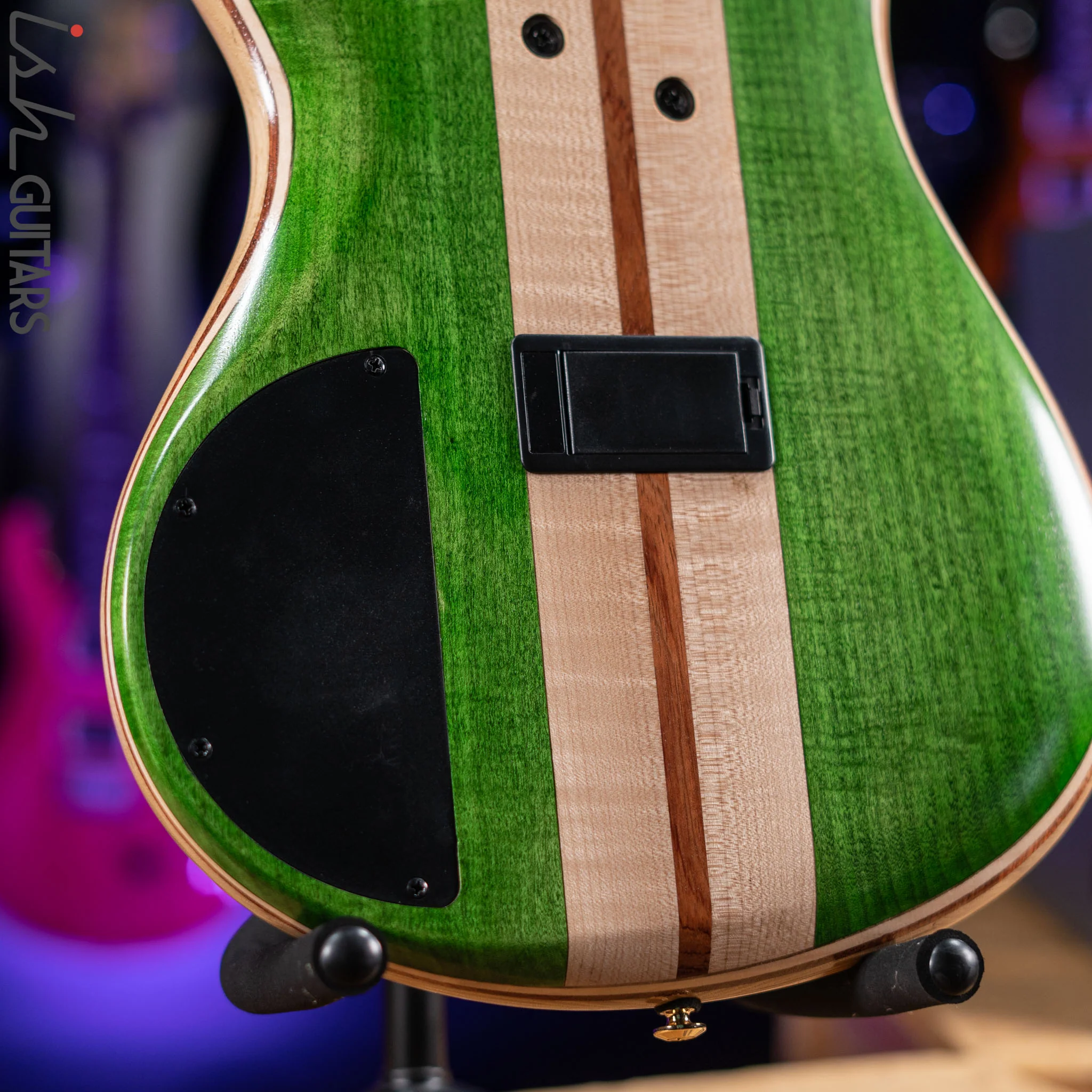 Ibanez Premium SR4FMDX 4-String Bass Emerald Green Low Gloss Demo - Image 10