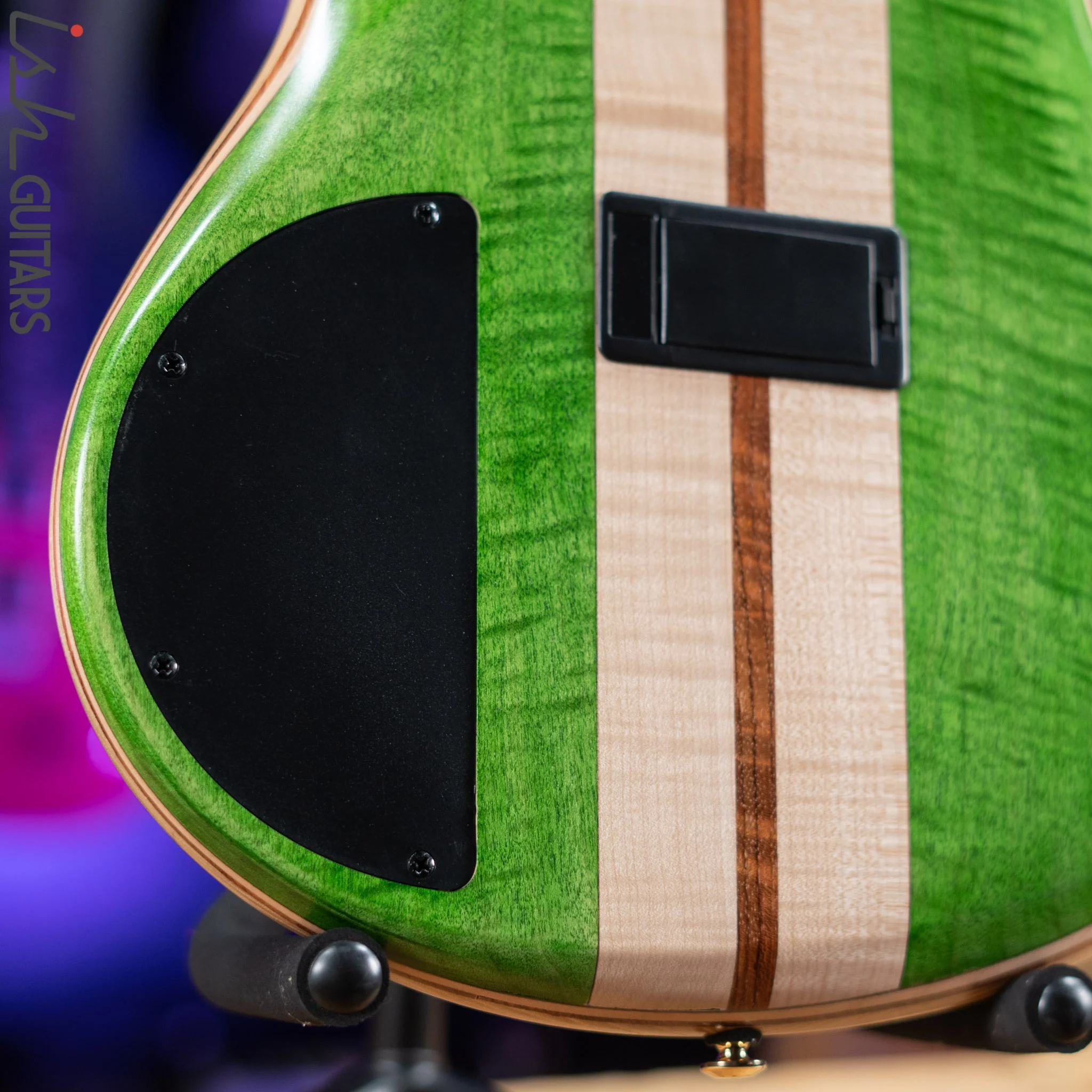 Ibanez Premium SR5FMDX Bass Emerald Green Low Gloss Demo - Image 11