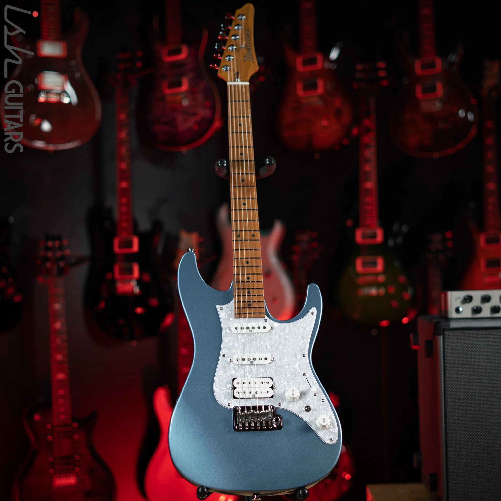 Ibanez Prestige AZ2204 Electric Guitar Ice Blue Metallic - Image 2