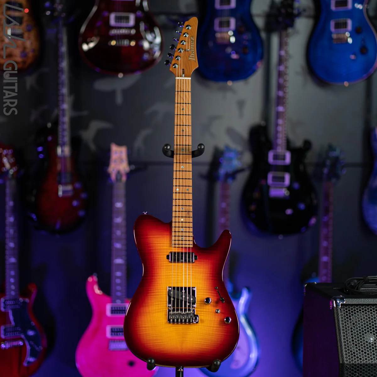 Ibanez Prestige AZS2200F Electric Guitar Sunset Burst Demo - Image 2