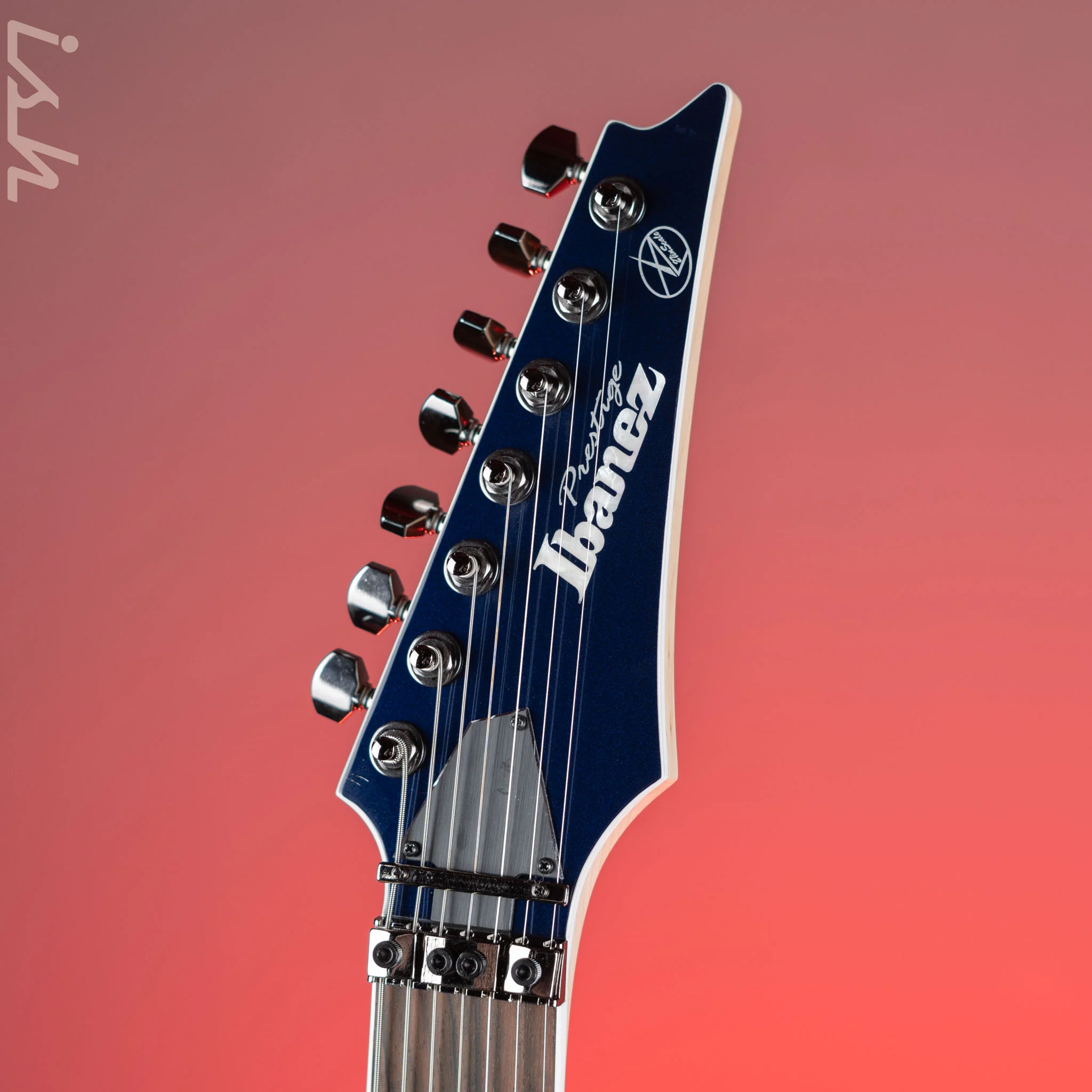 Ibanez Prestige RG2027XL 7-String Electric Guitar Deep Tide Blue - Image 5