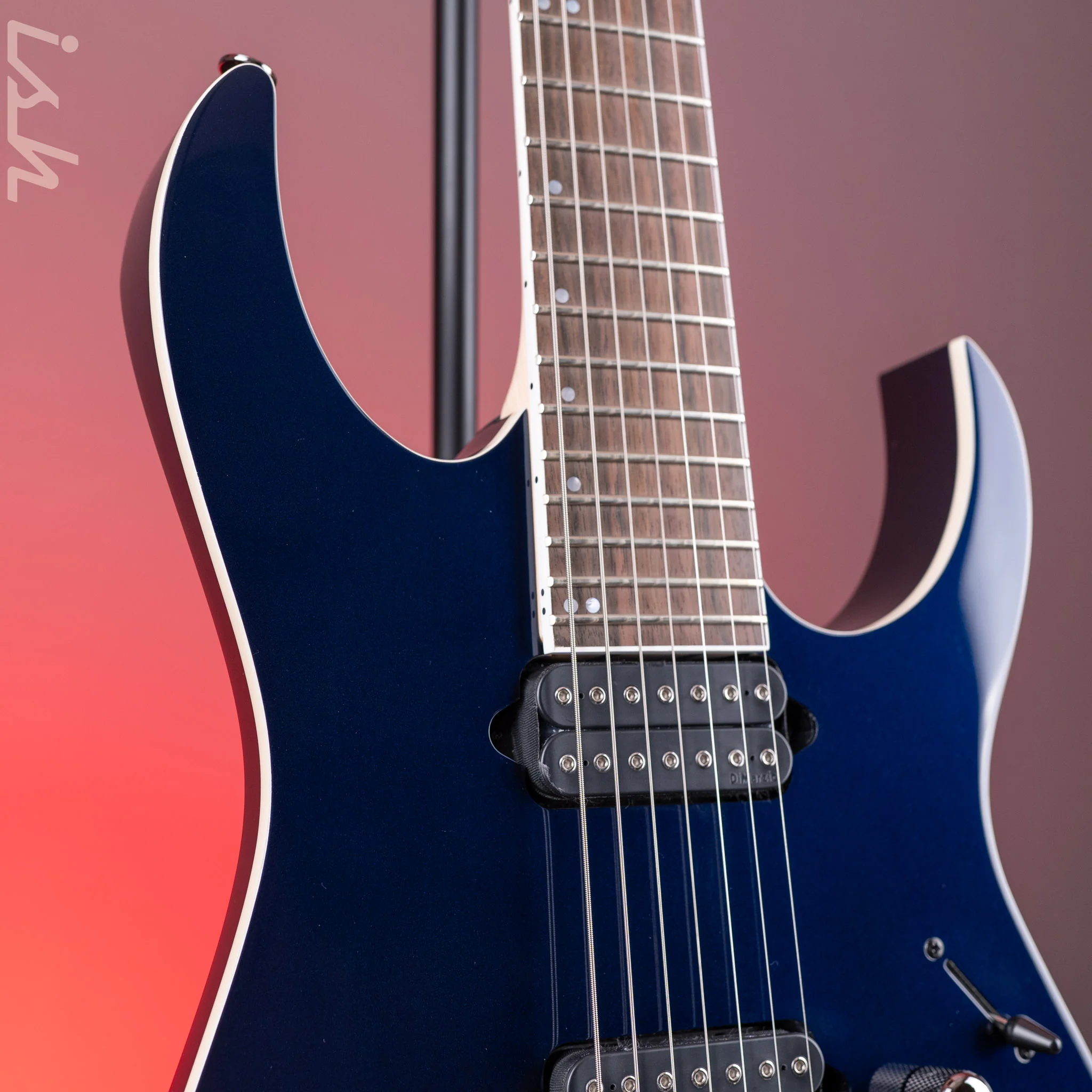 Ibanez Prestige RG2027XL 7-String Electric Guitar Deep Tide Blue - Image 3