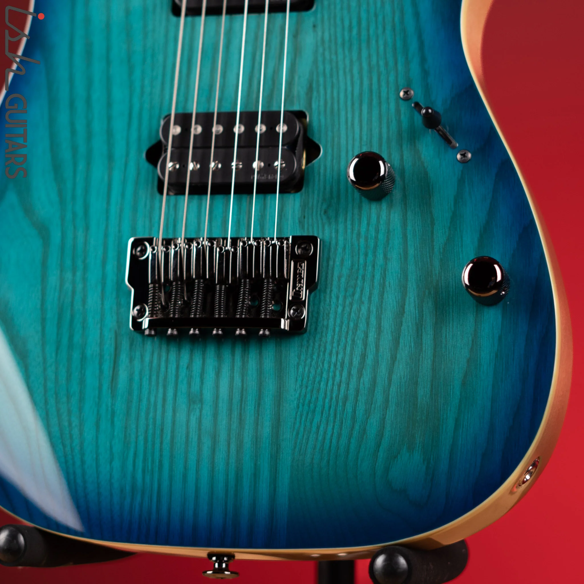 Ibanez Prestige RG652AHMFX Electric Guitar Nebula Green Burst - Image 4