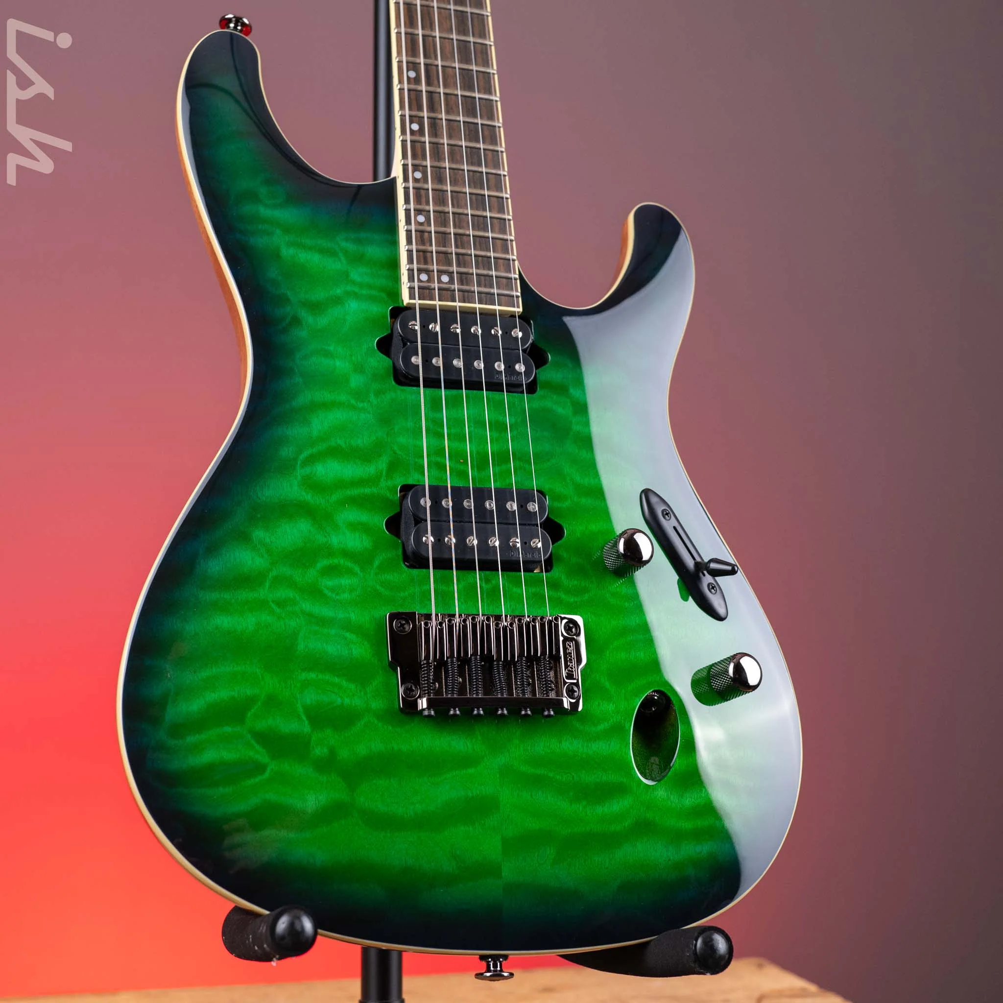 Ibanez Prestige S6521Q Electric Guitar Surreal Blue Burst