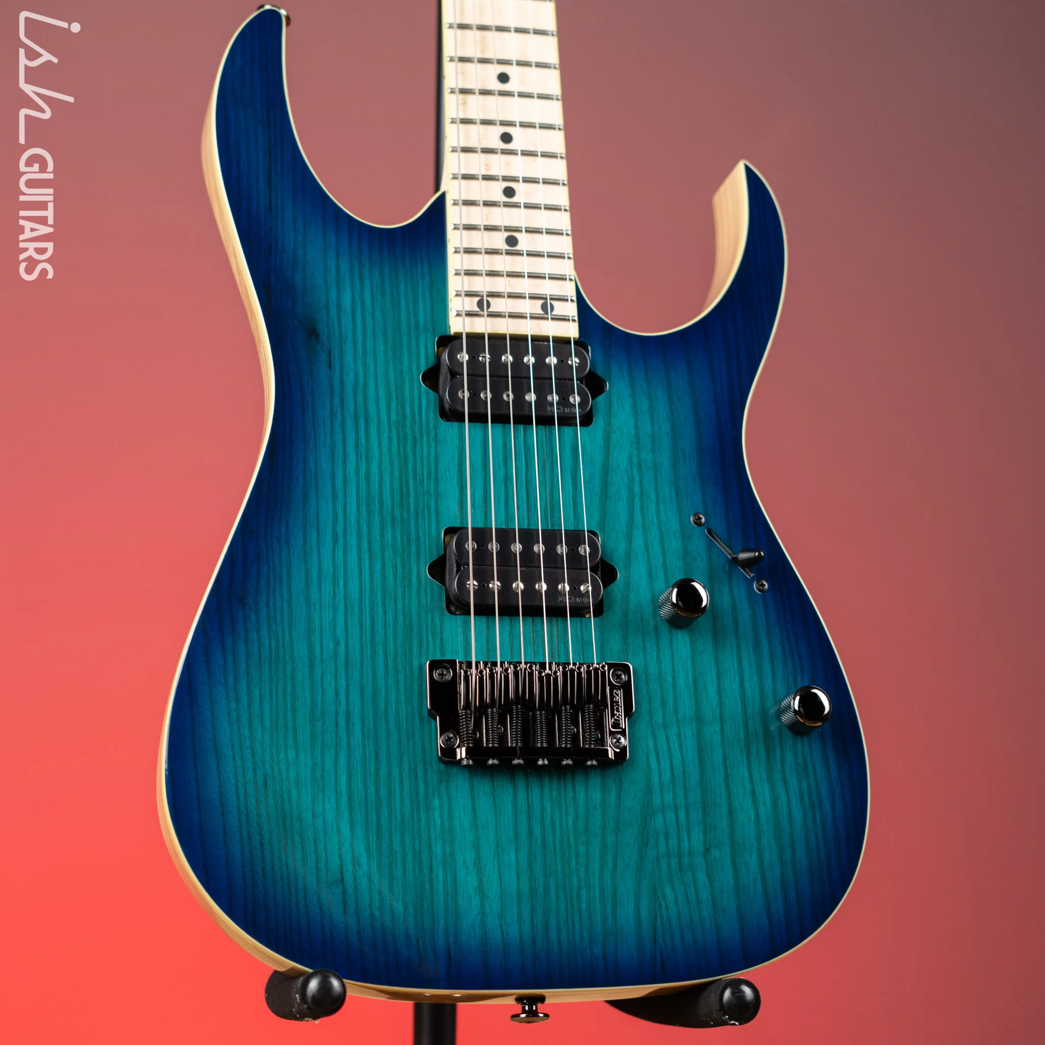 Ibanez RG652AHMFX Prestige Electric Guitar Nebula Green Burst