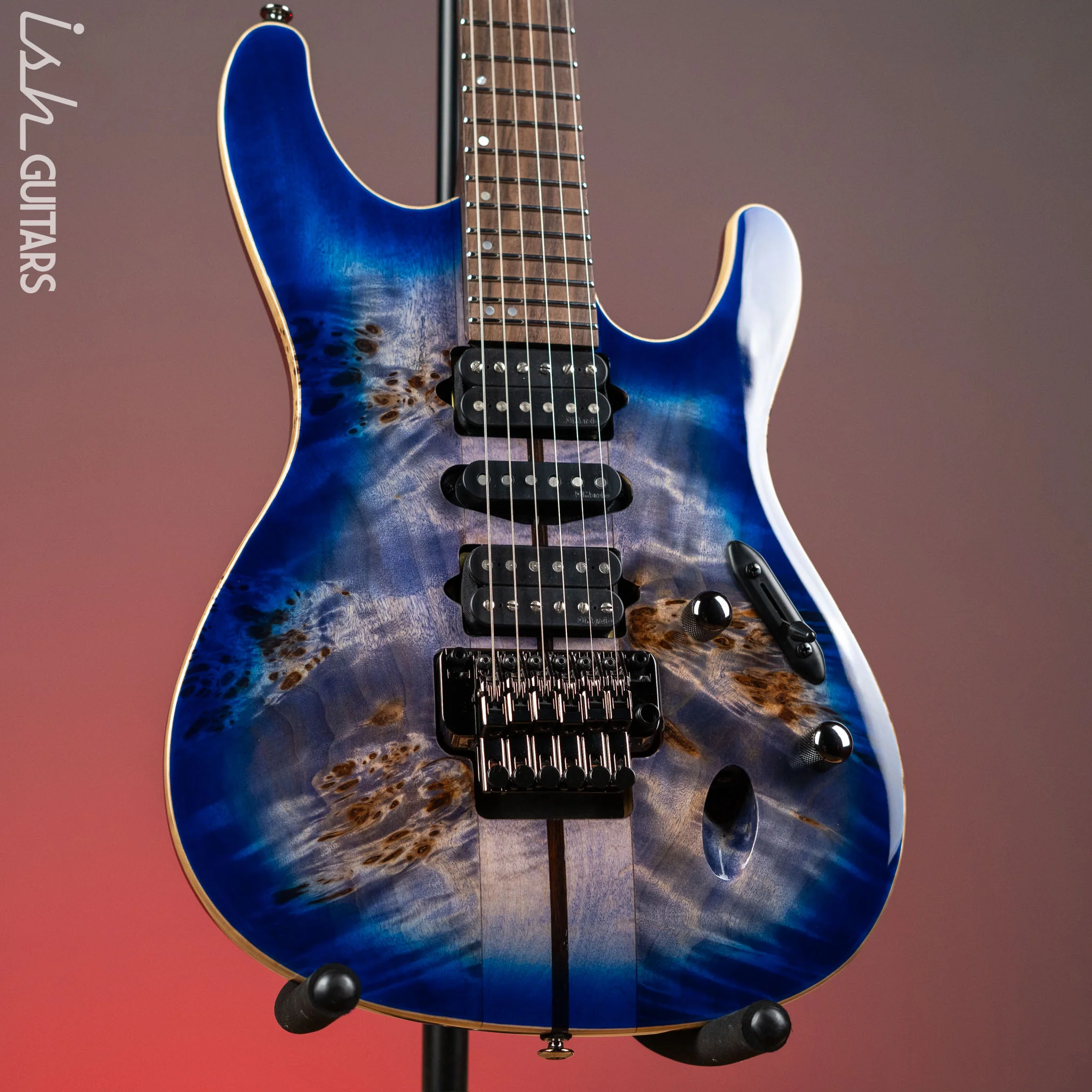 Ibanez S1070PBZ Premium Electric Guitar Cerulean Blue Burst