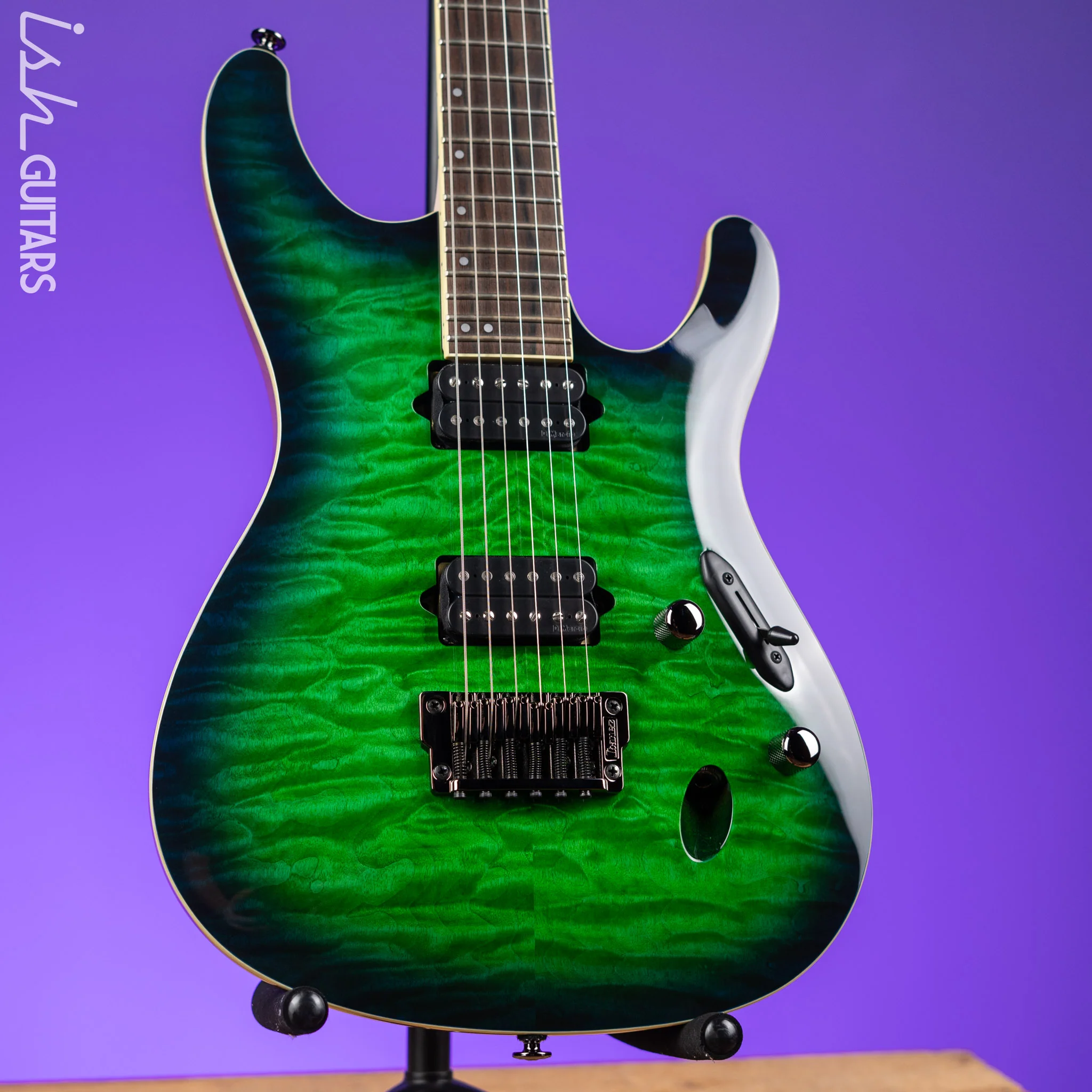 Ibanez S6521Q Prestige Electric Guitar Surreal Blue Burst Gloss
