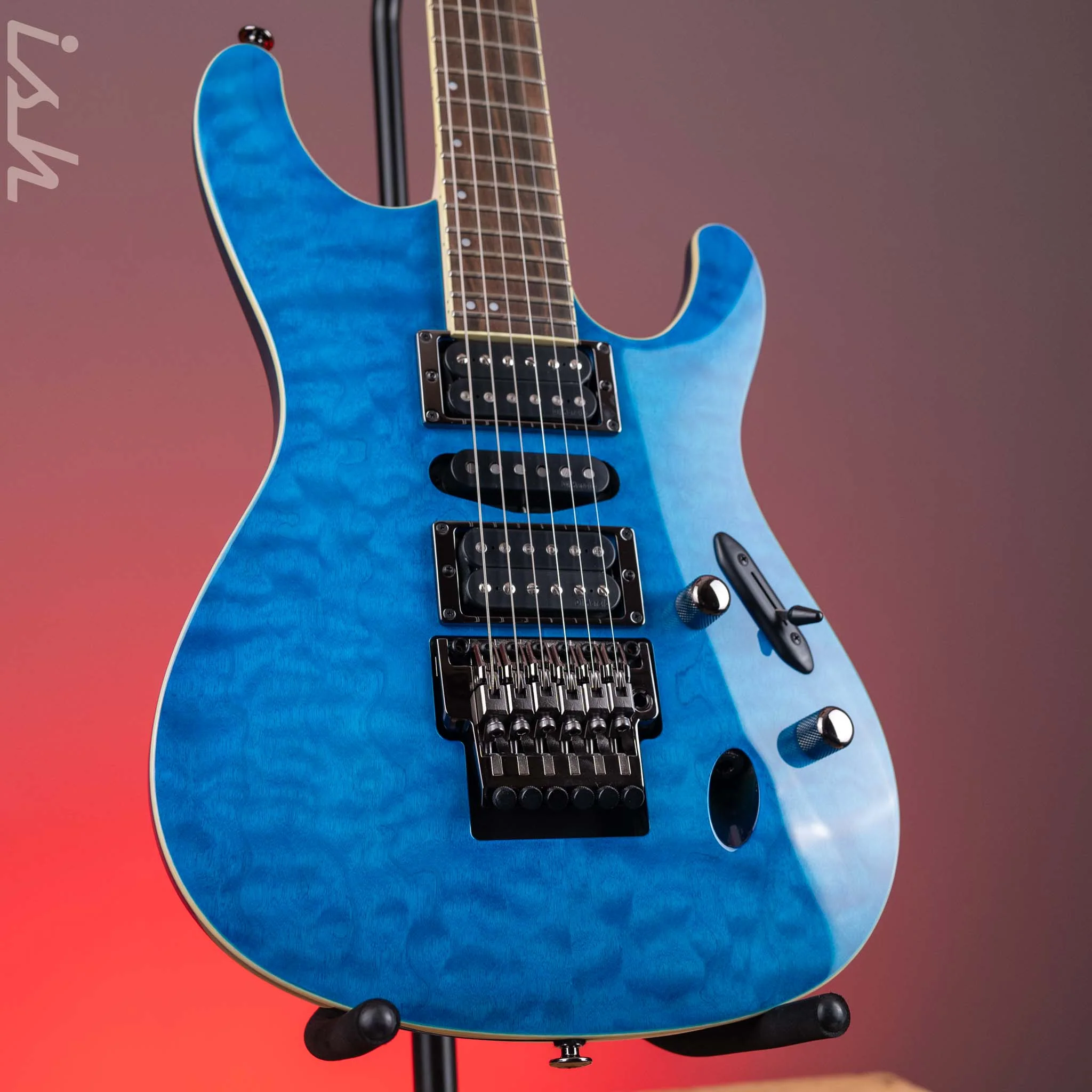 Ibanez S6570Q Prestige Electric Guitar Natural Blue