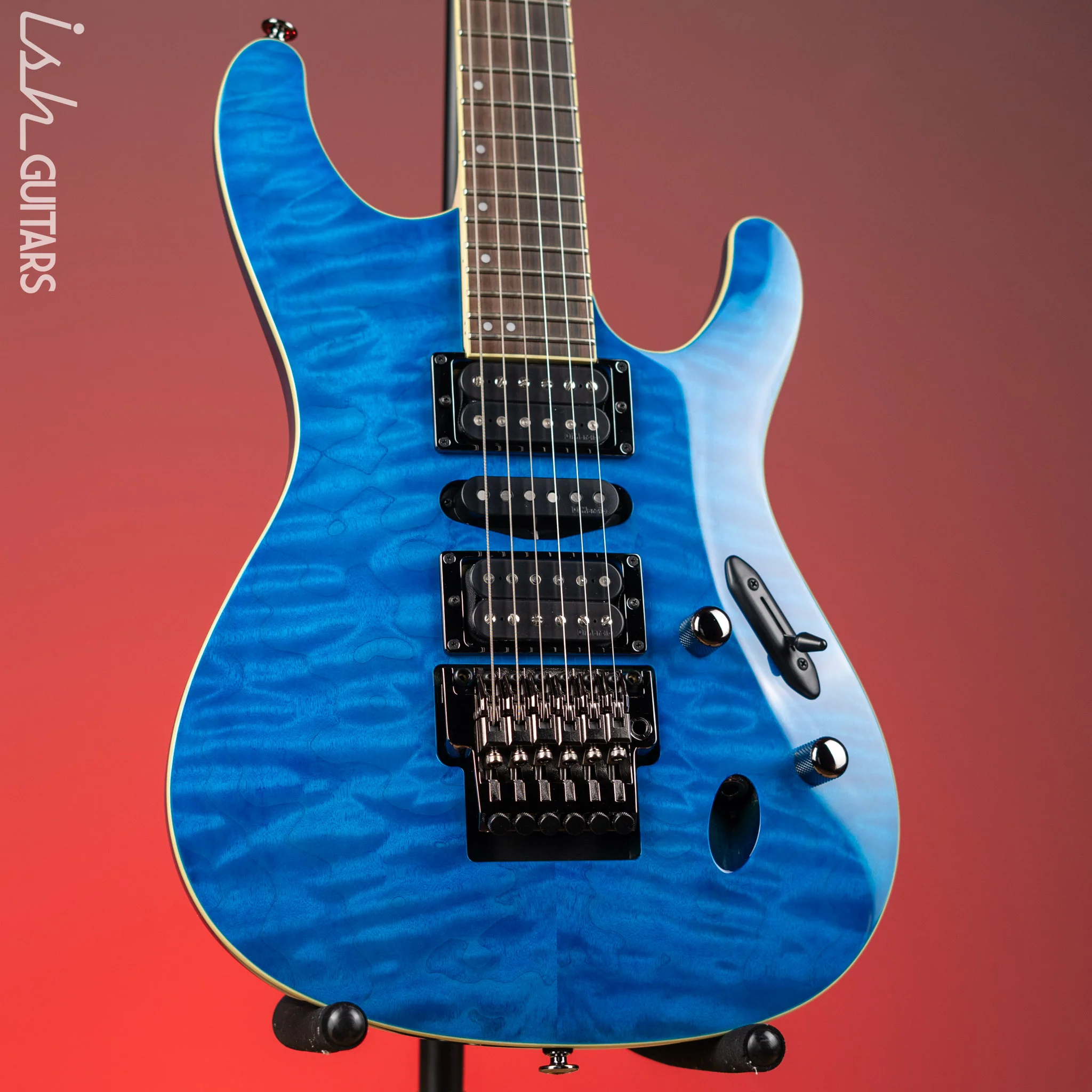 Ibanez S6570Q Prestige Electric Guitar Natural Blue