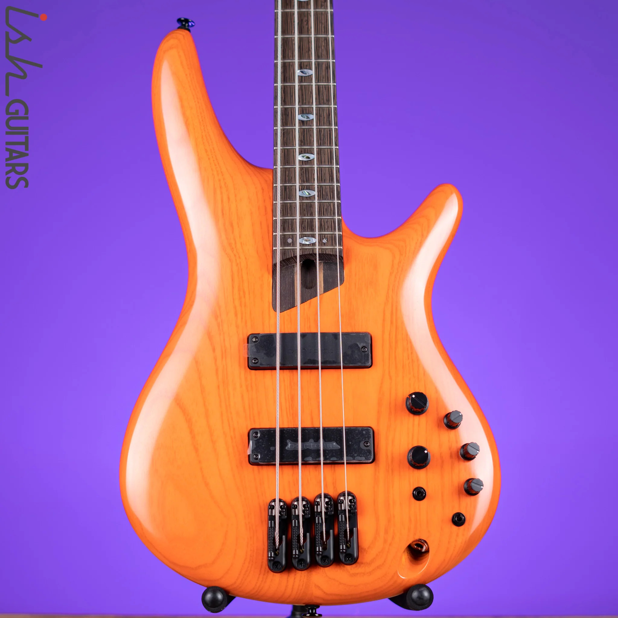 Ibanez SR4600 Prestige 4-String Bass Orange Solar Flare Low Gloss