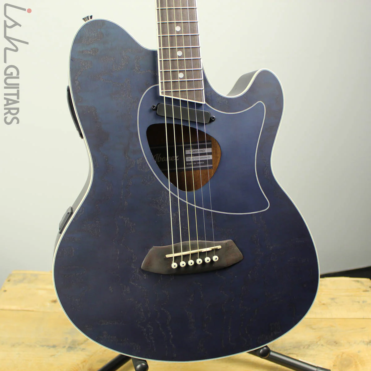 Ibanez TCM50DNO Talman Acoustic Electric Figured Ash Dark Night Ocean