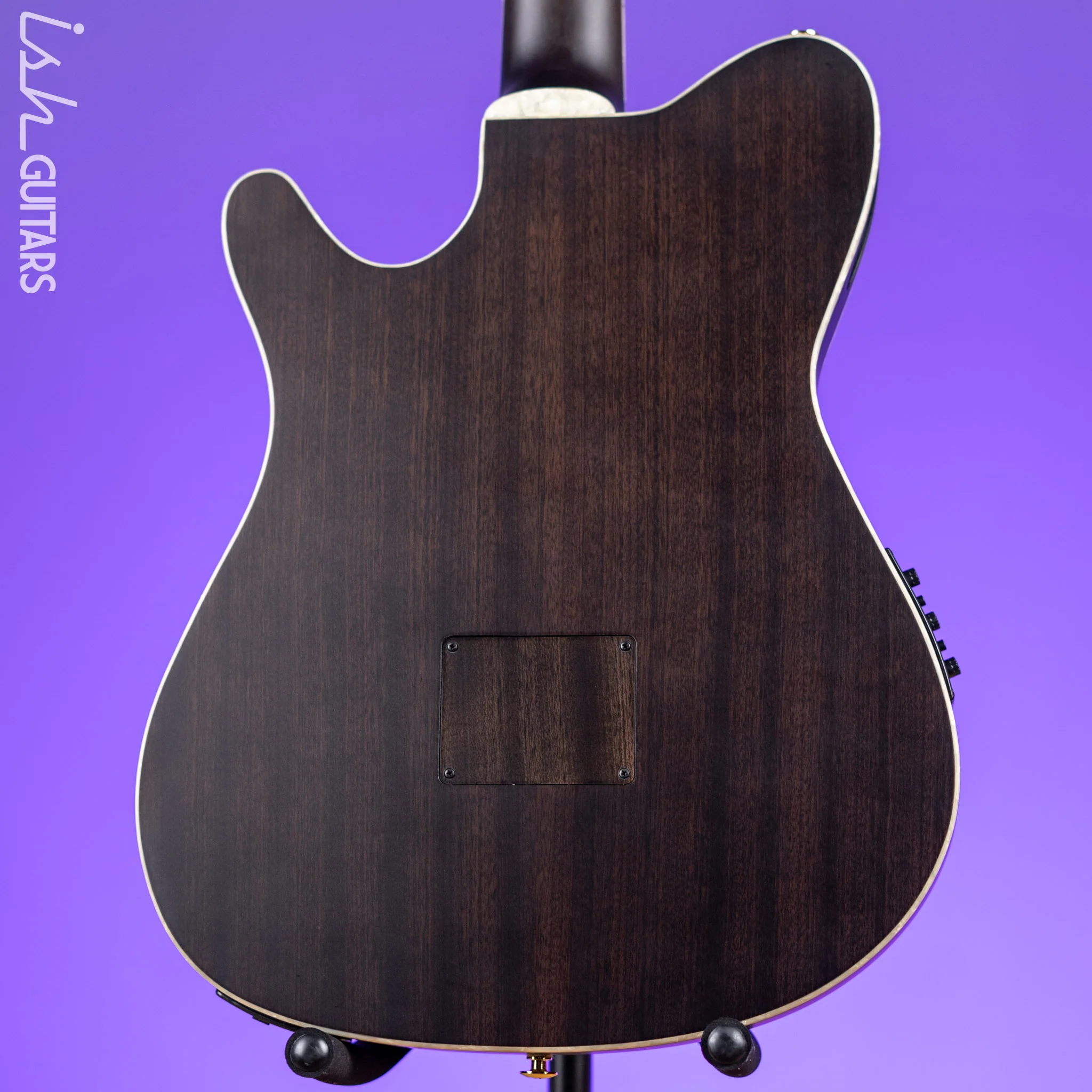 Ibanez TOD10N Tim Henson Signature Nylon Acoustic-Electric Guitar Transparent Black Flat - Image 8