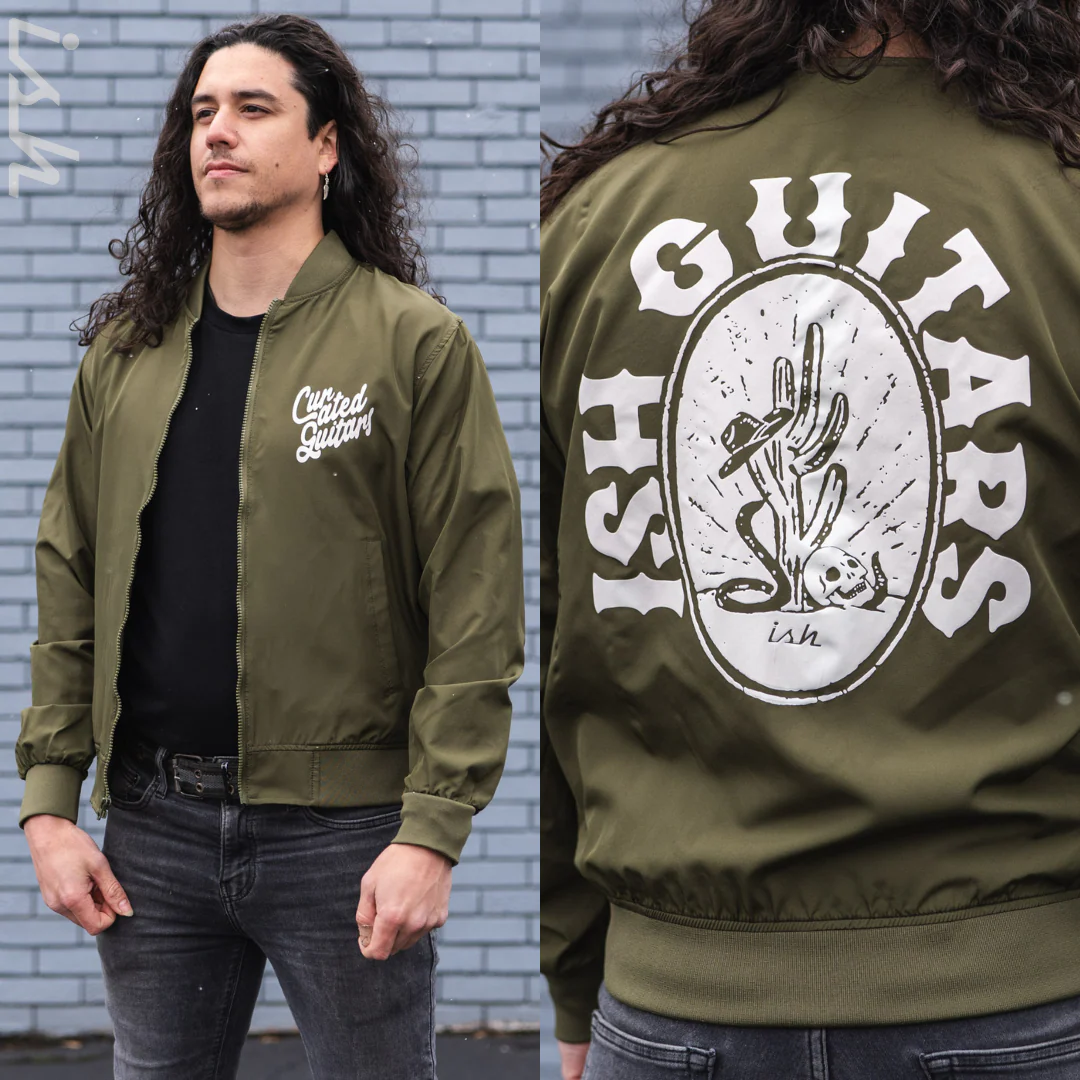 Ish Cactus Lightweight Bomber Jacket