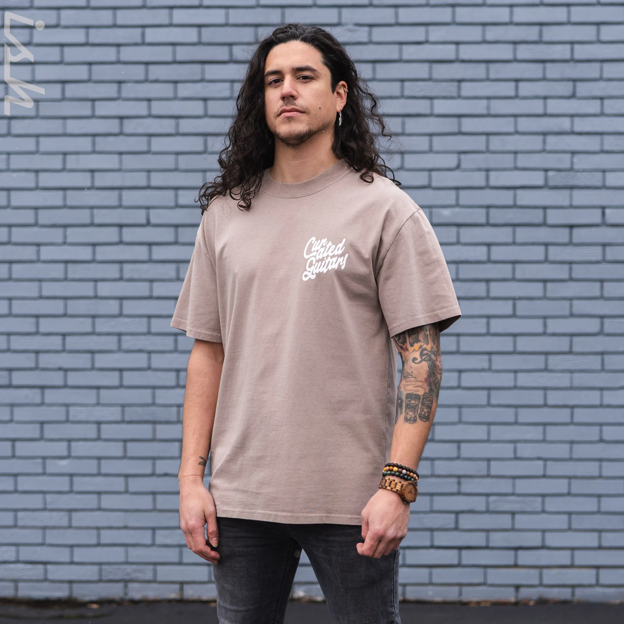 Ish Cactus Heavy Faded Tee - Faded Mushroom - Image 2
