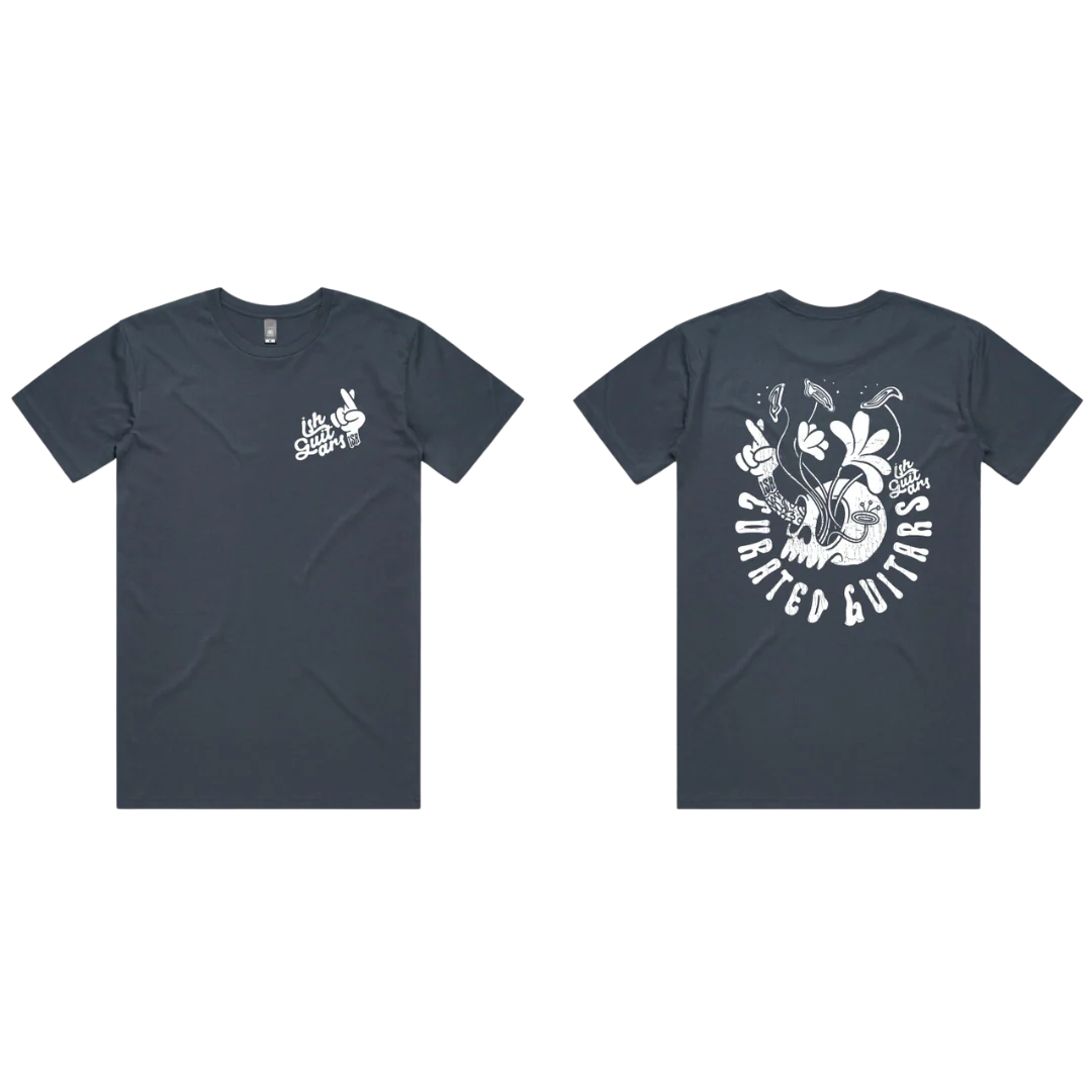 Ish T-Shirt Comic Skull Petrol Blue - Image 7