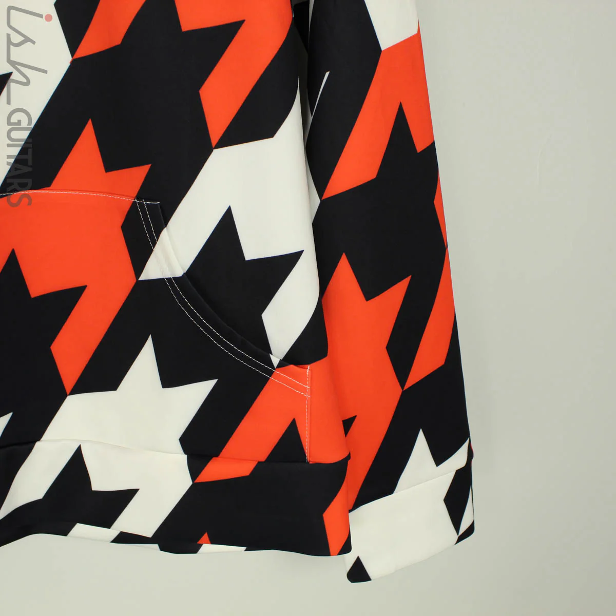 Ish Houndstooth Activewear Lightweight Hoodie - Image 3